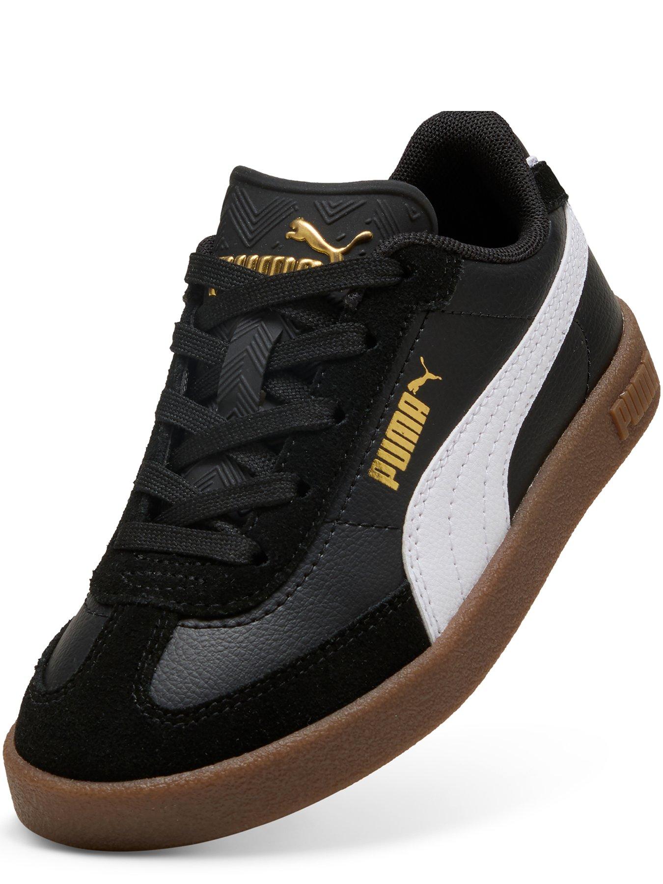  image of puma-kids-unisex-club-ii-era-trainers-black