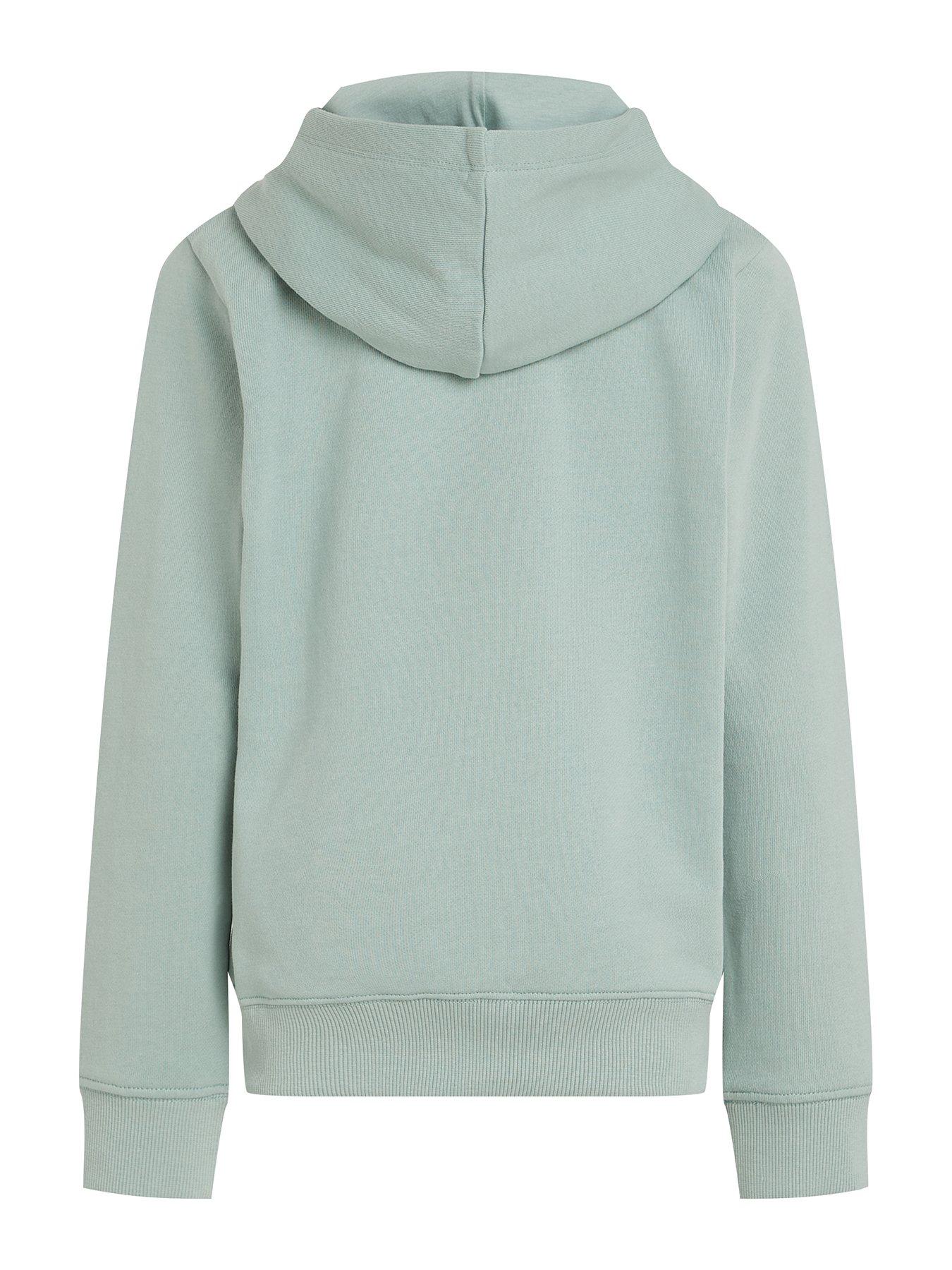 Image 5 of 5 of Calvin Klein Jeans Boys Chest CK Graphic Hoodie - Green