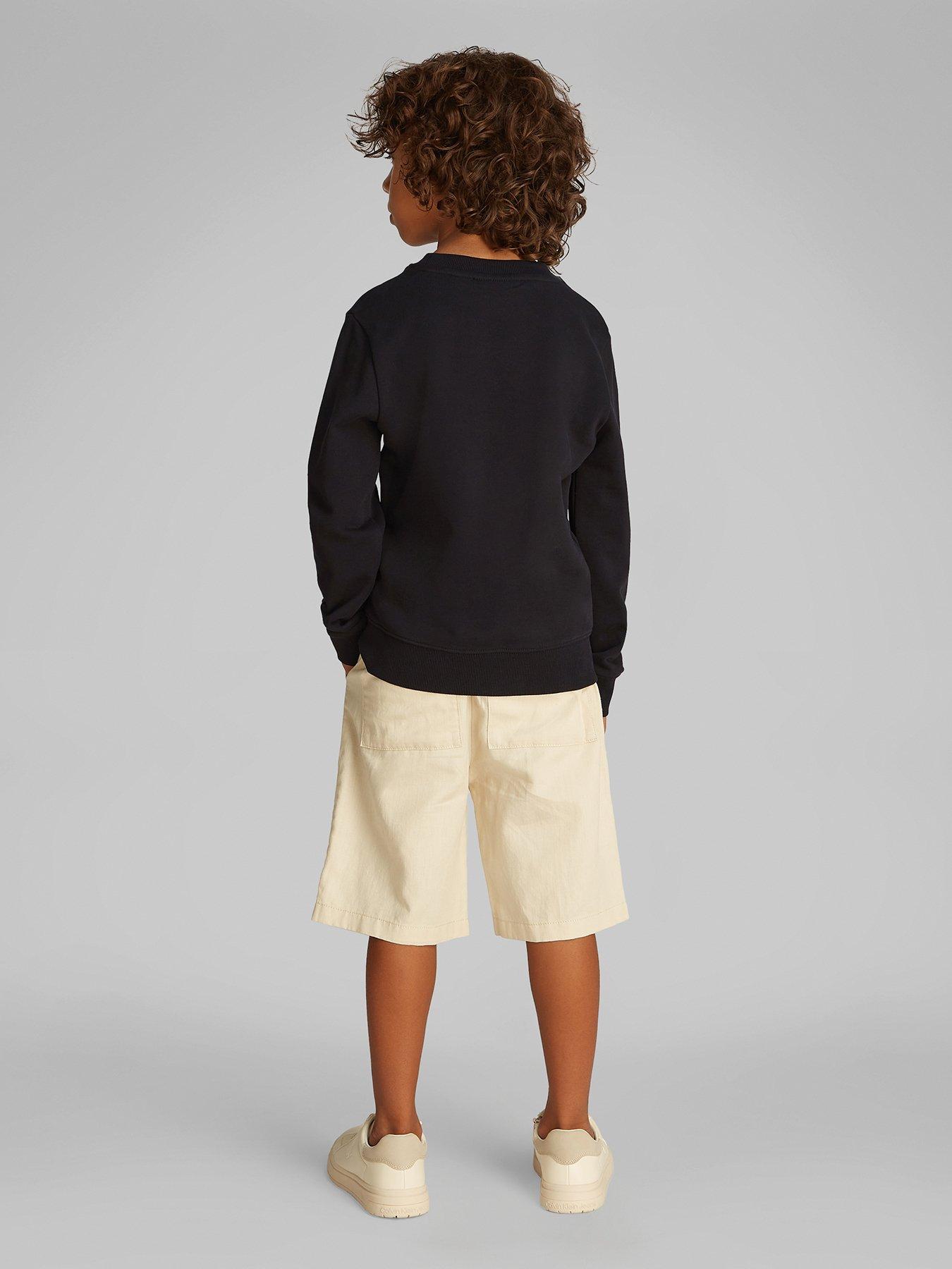  image of calvin-klein-jeans-boys-good-level-graphic-heavyweight-sweat-top-black