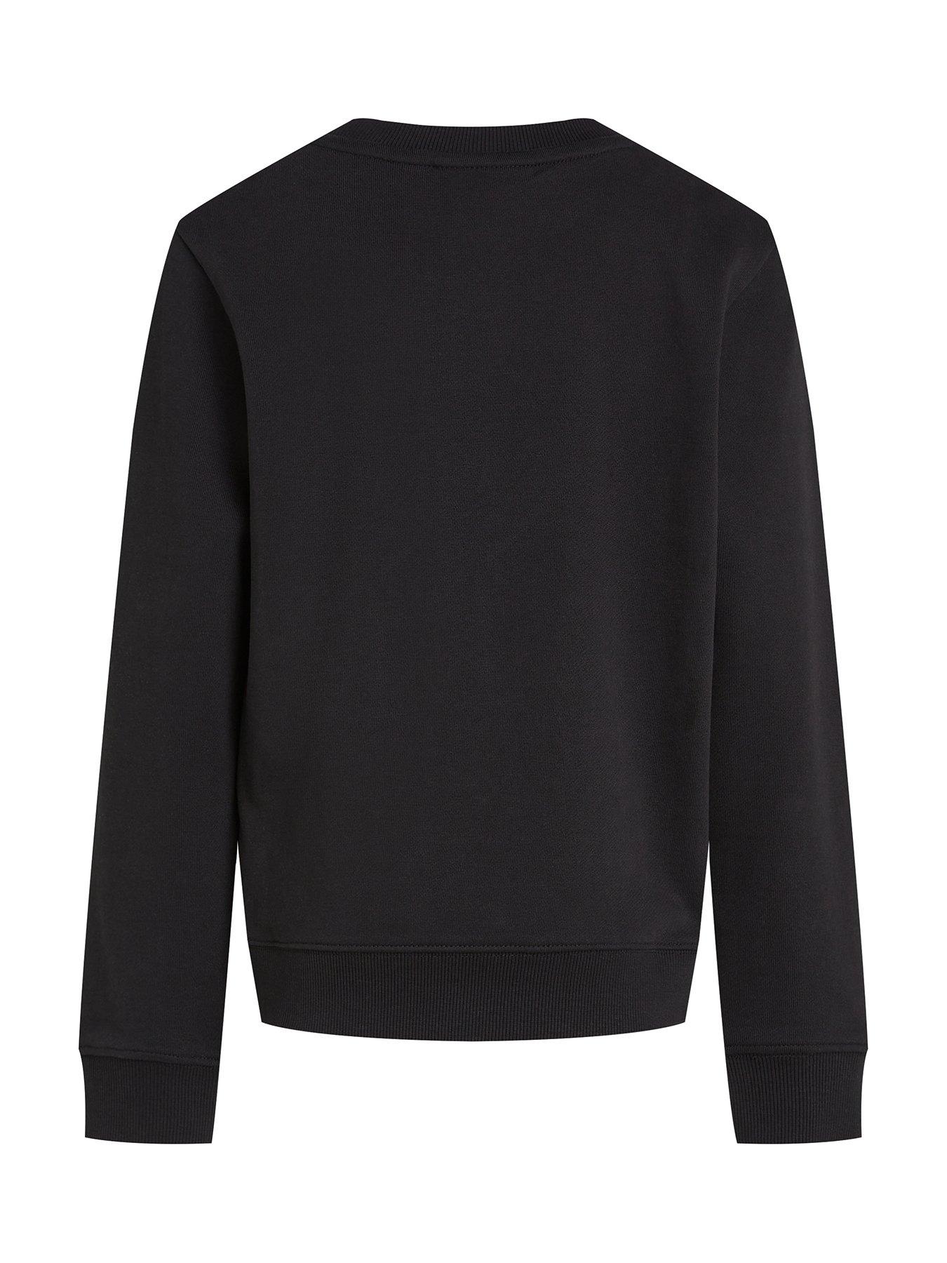  image of calvin-klein-jeans-boys-good-level-graphic-heavyweight-sweat-top-black