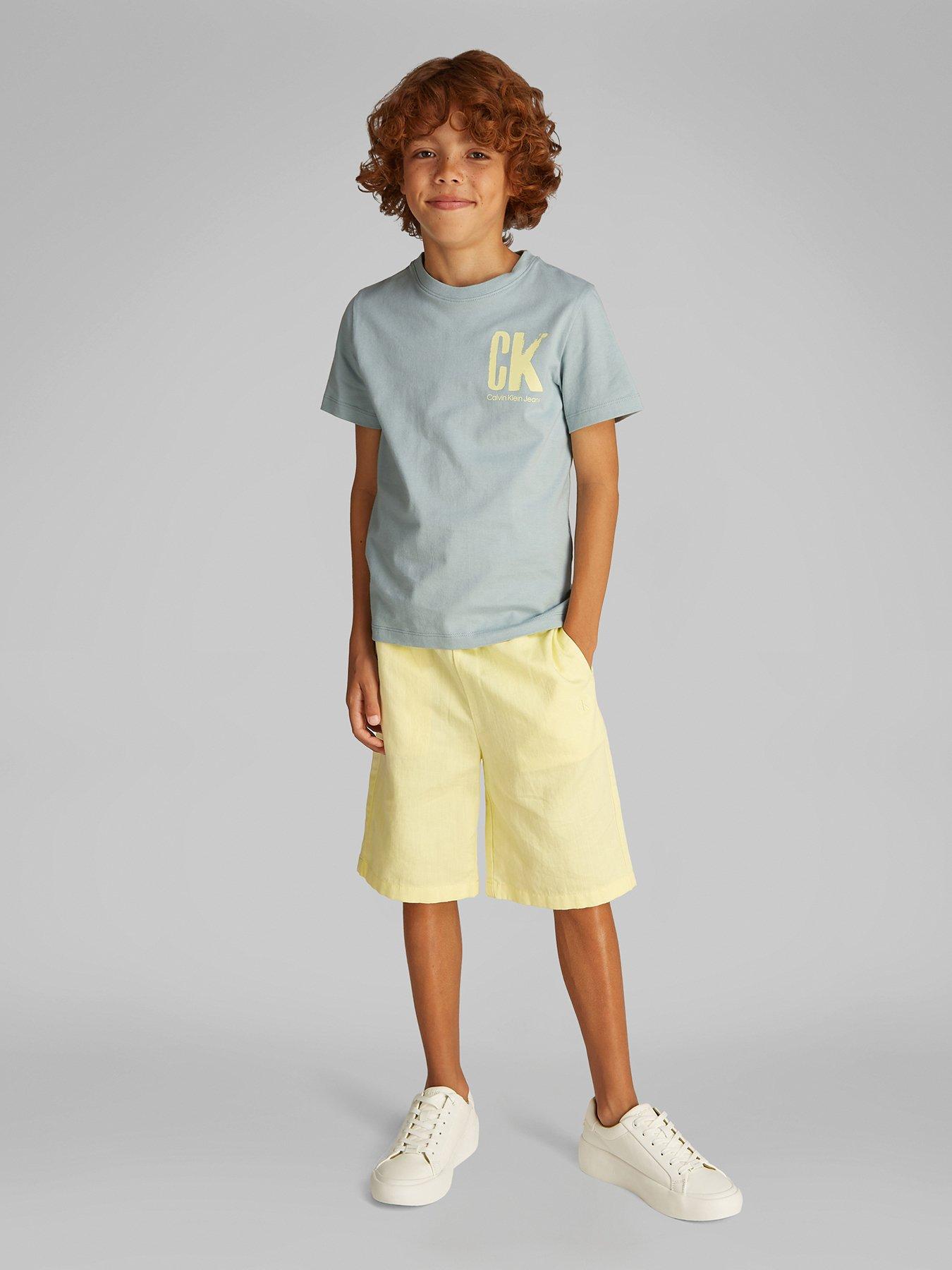 undefined Boys Chest Surf Graphic Short Sleeve T-Shirt - Green