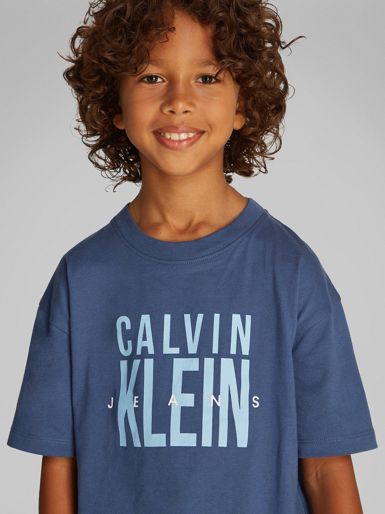  image of calvin-klein-jeans-boys-bold-graphic-short-sleeve-t-shirt-navy