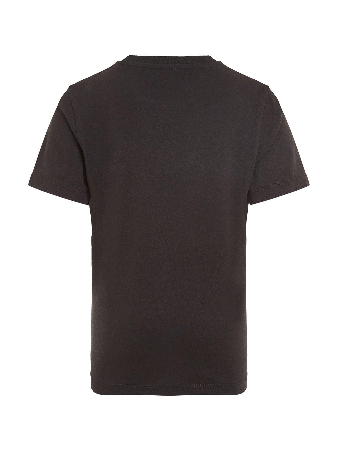  image of calvin-klein-jeans-boys-good-level-regular-short-sleeve-t-shirt-black