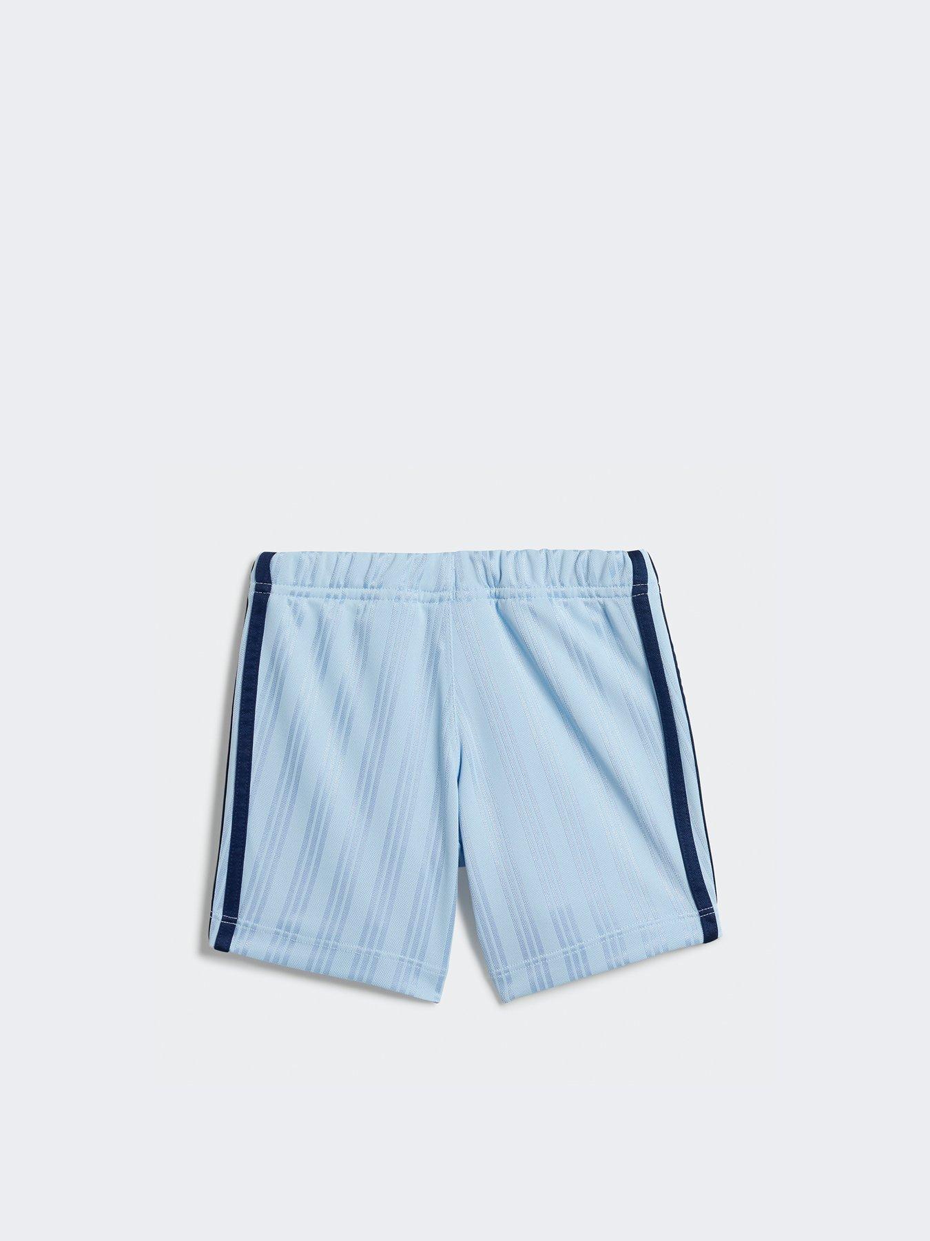  image of adidas-originals-infant-unisex-shorts-and-tee-set-blue