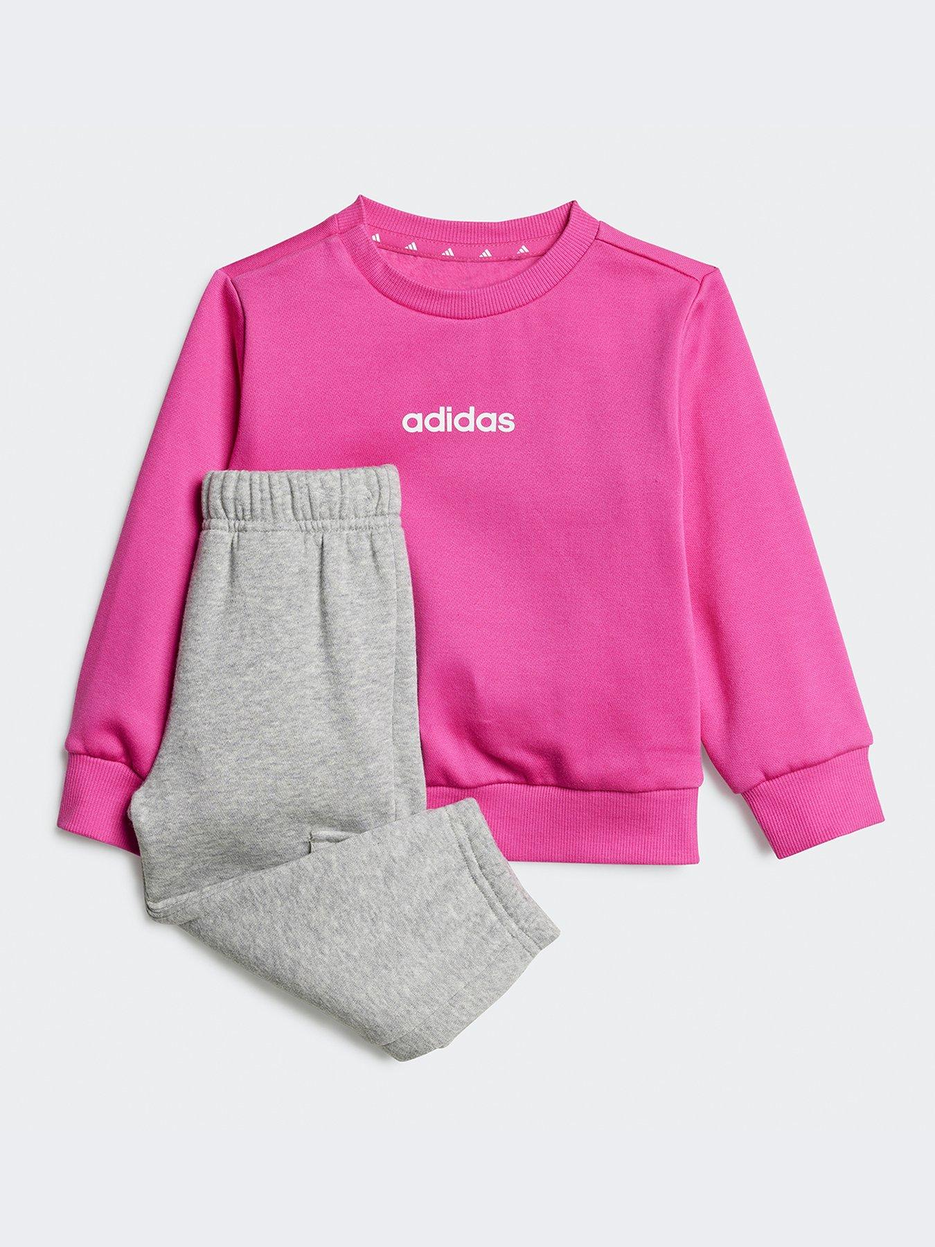  image of adidas-sportswear-infant-unisex-essentials-joggers-kids-pink