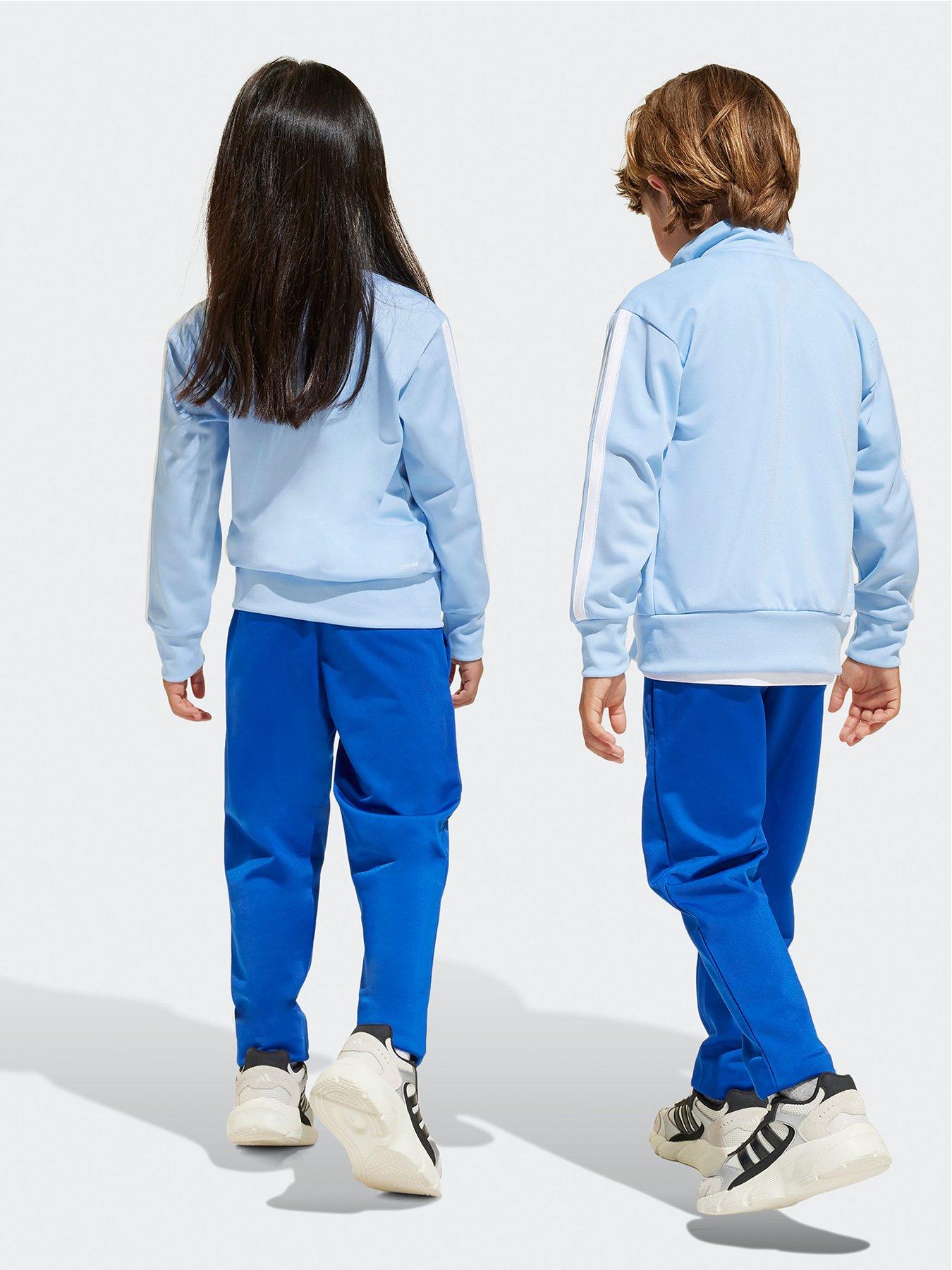  image of adidas-sportswear-kids-unisex-essentials-climacool-track-suit-blue