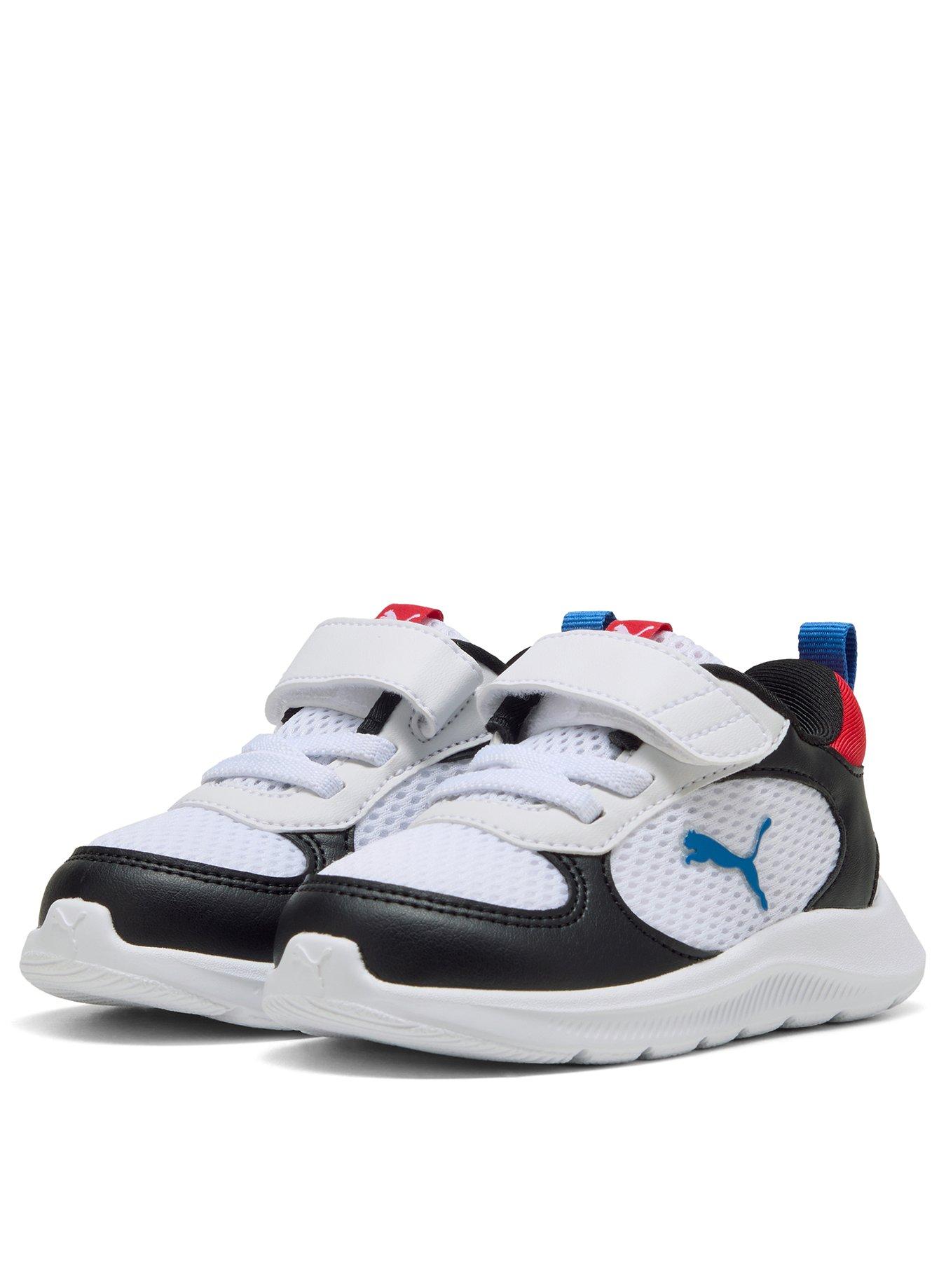  image of puma-infant-unisex-fun-racer-2-whiteblackred