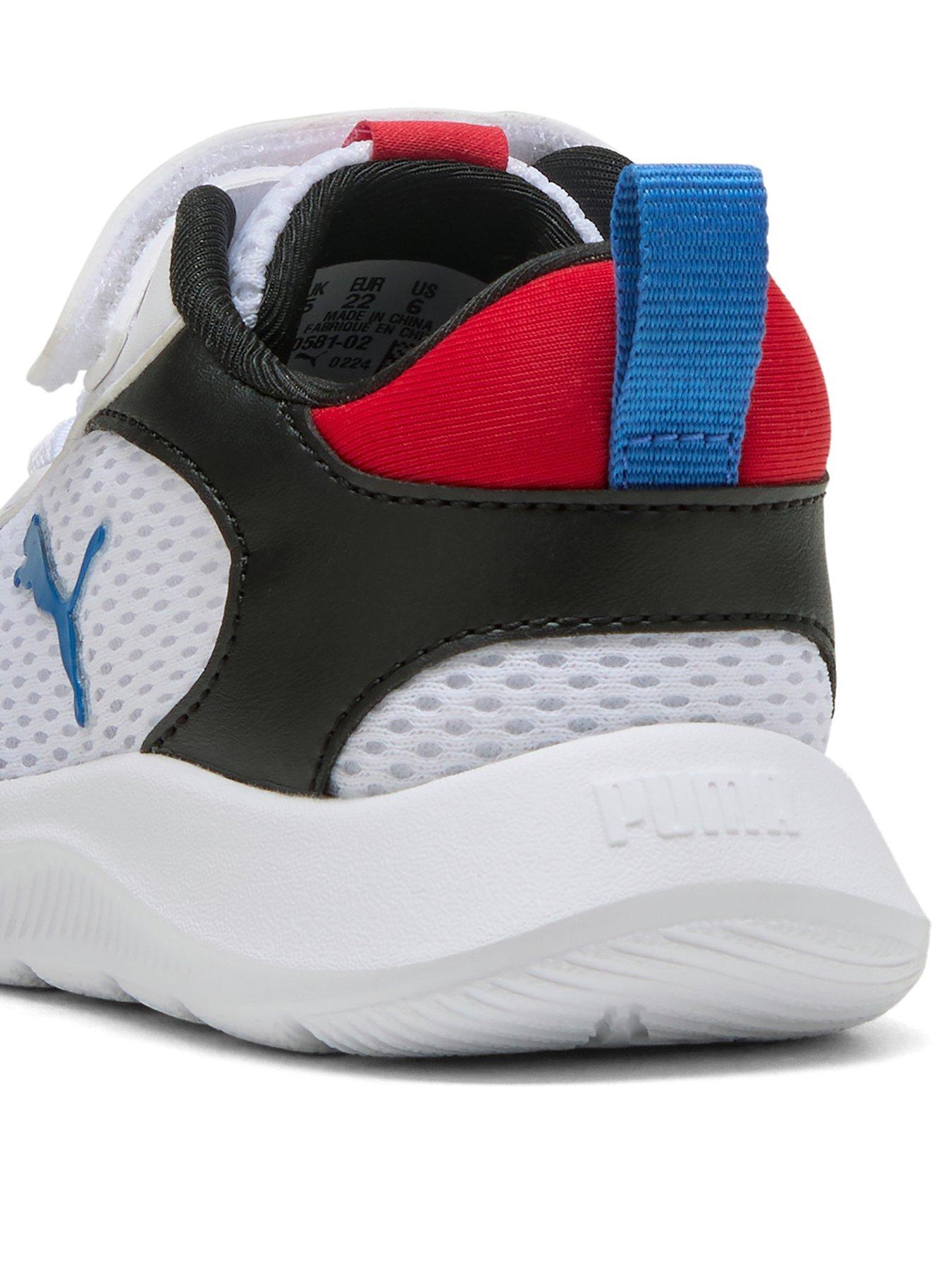 image of puma-infant-unisex-fun-racer-2-whiteblackred