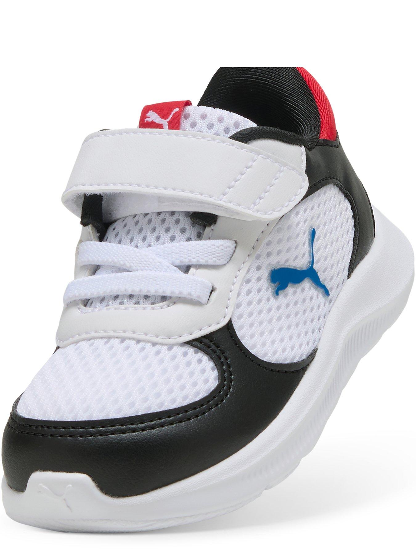  image of puma-infant-unisex-fun-racer-2-whiteblackred