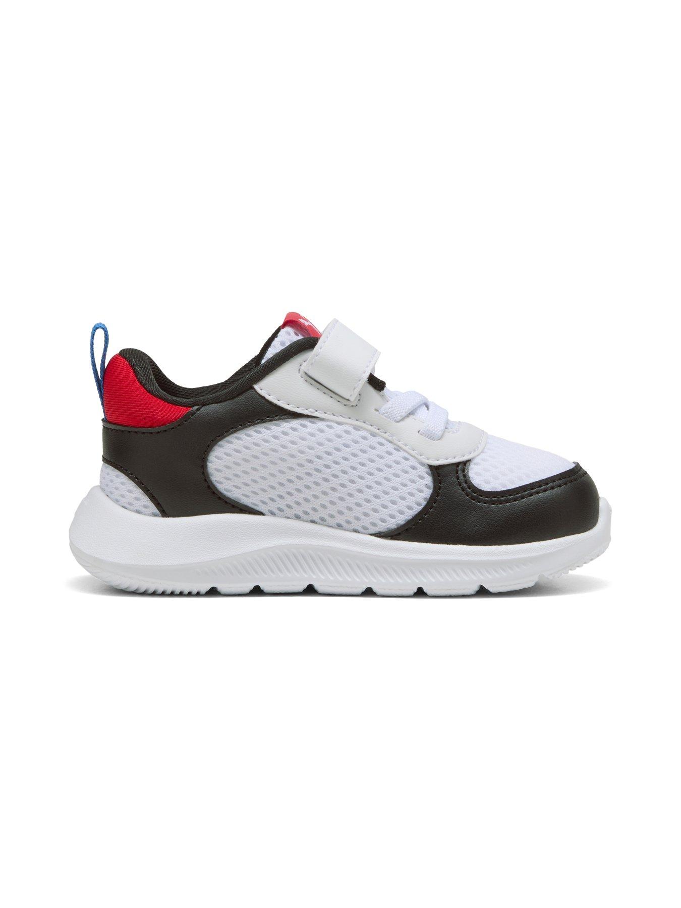  image of puma-infant-unisex-fun-racer-2-whiteblackred