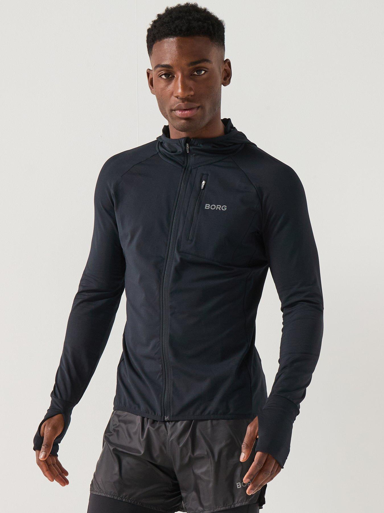 Bjorn Borg Running Mid Layer Hood - Black