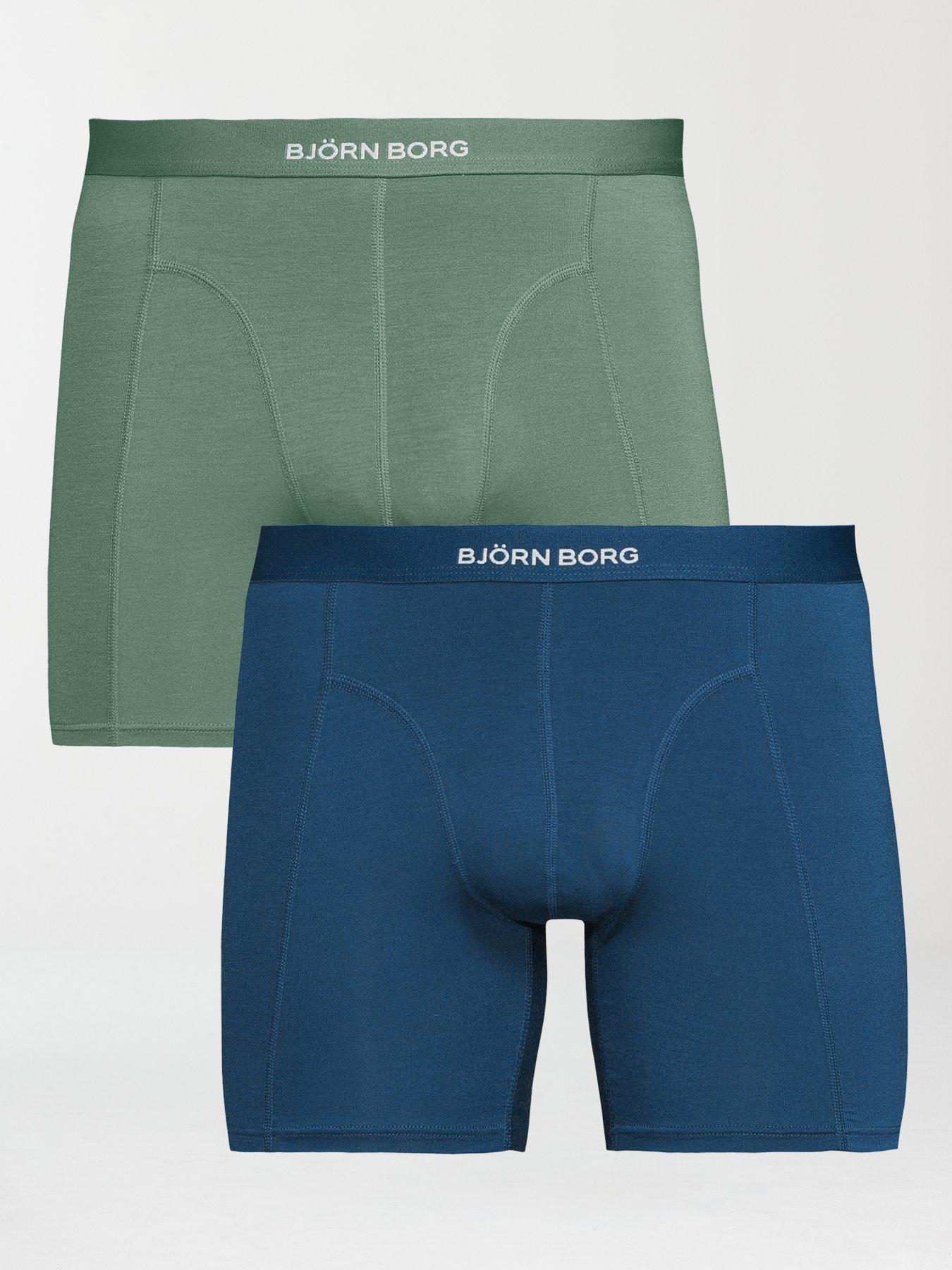 Image 1 of 3 of Bjorn Borg Lyocell Boxer 2 Pack - Black