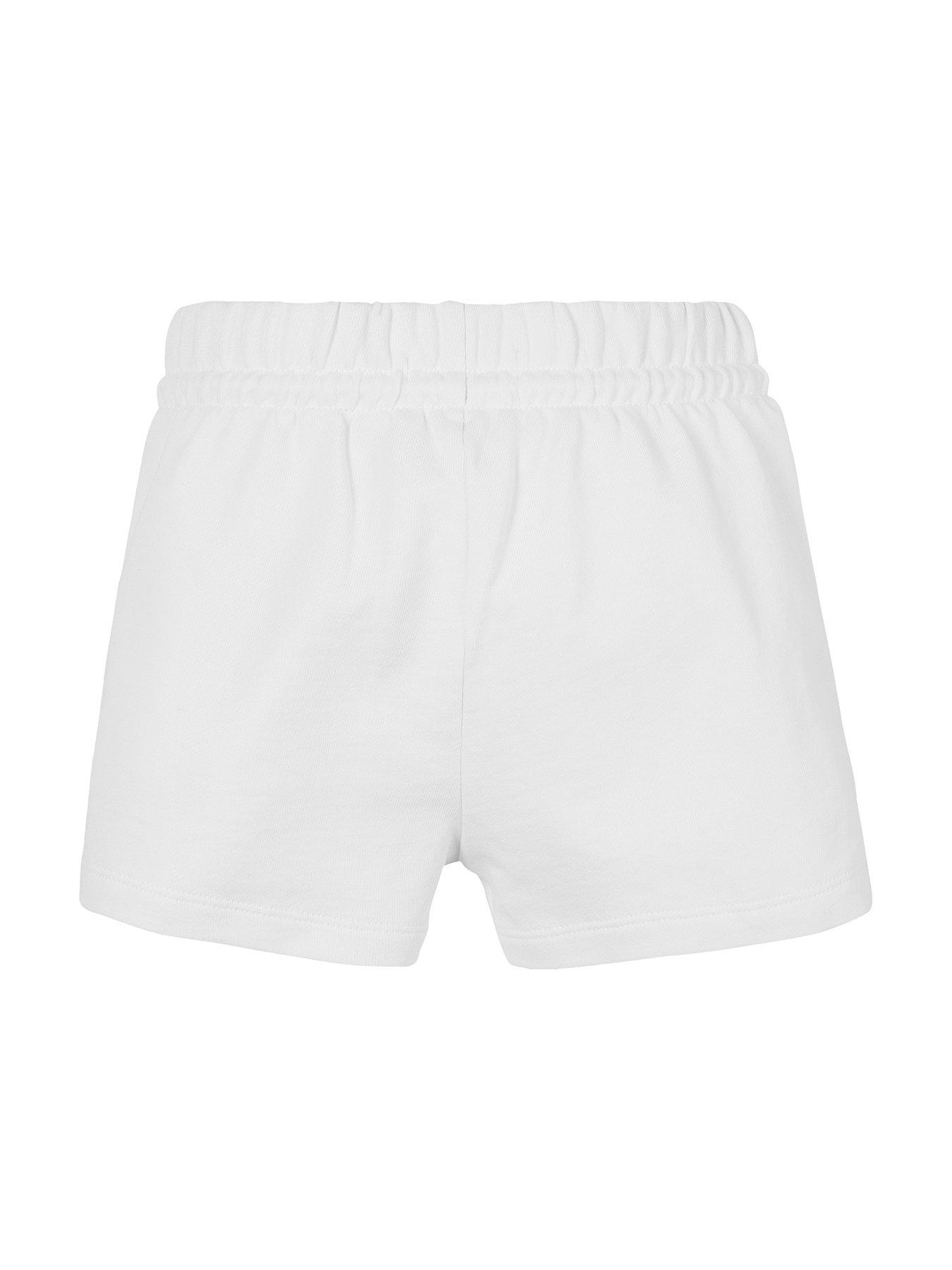 Image 5 of 5 of Calvin Klein Jeans Girls Metallic CK Shorts - White