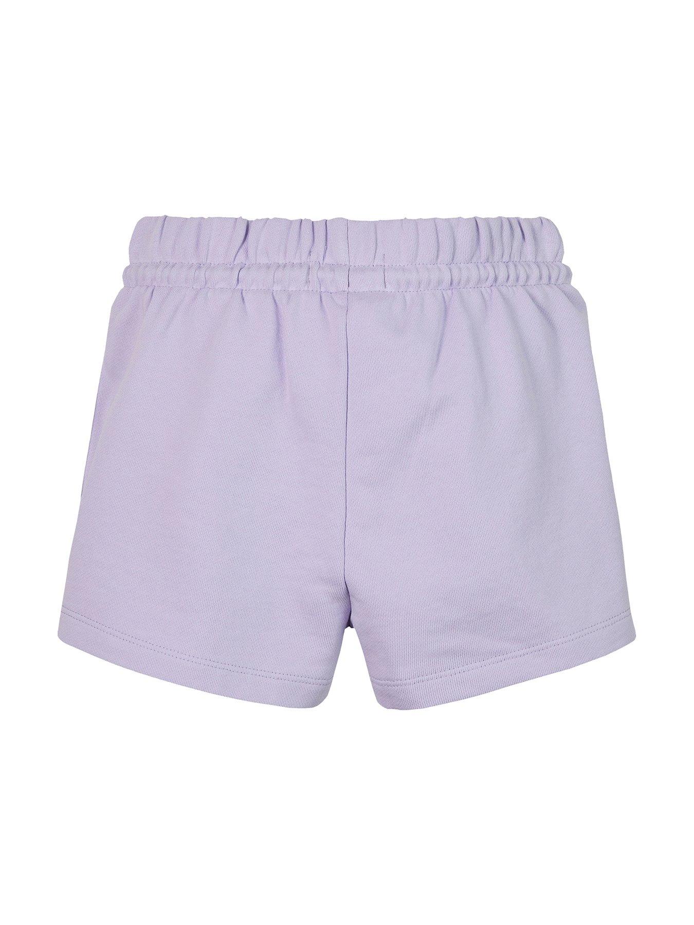 Image 5 of 5 of Calvin Klein Jeans Girls Metallic CK Shorts - Purple
