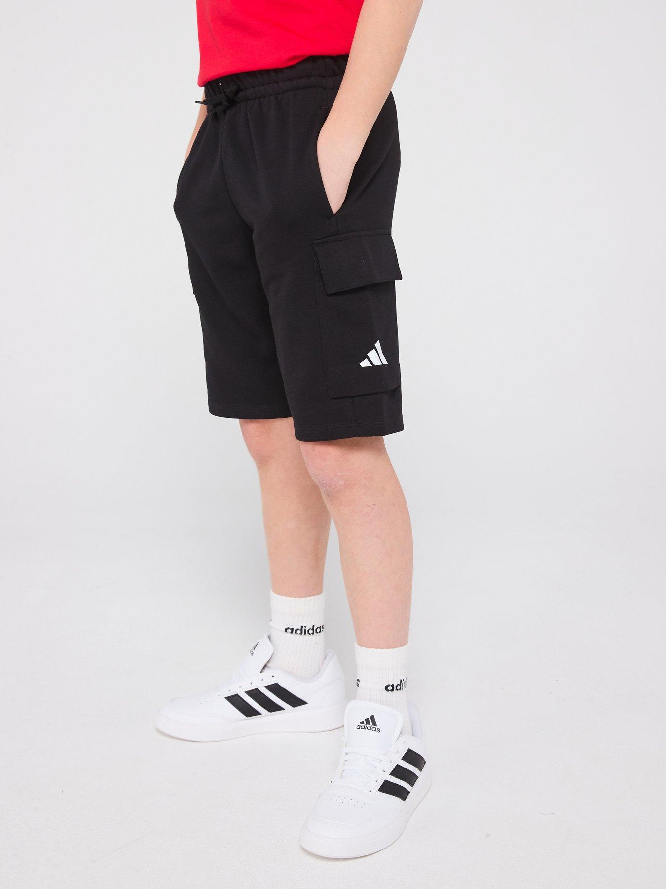 adidas-sportswear-junior-boys-essentials-cargo-shorts-black