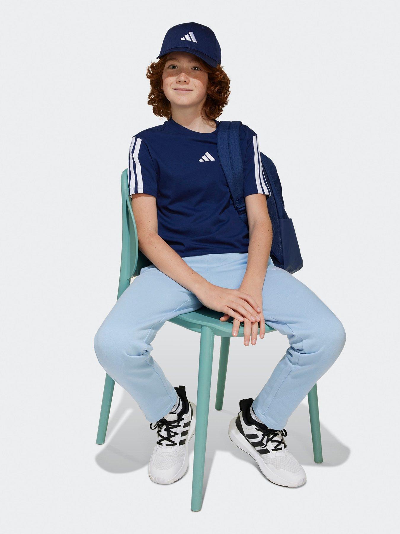  image of adidas-sportswear-junior-boys-essentials-t-shirt-blue