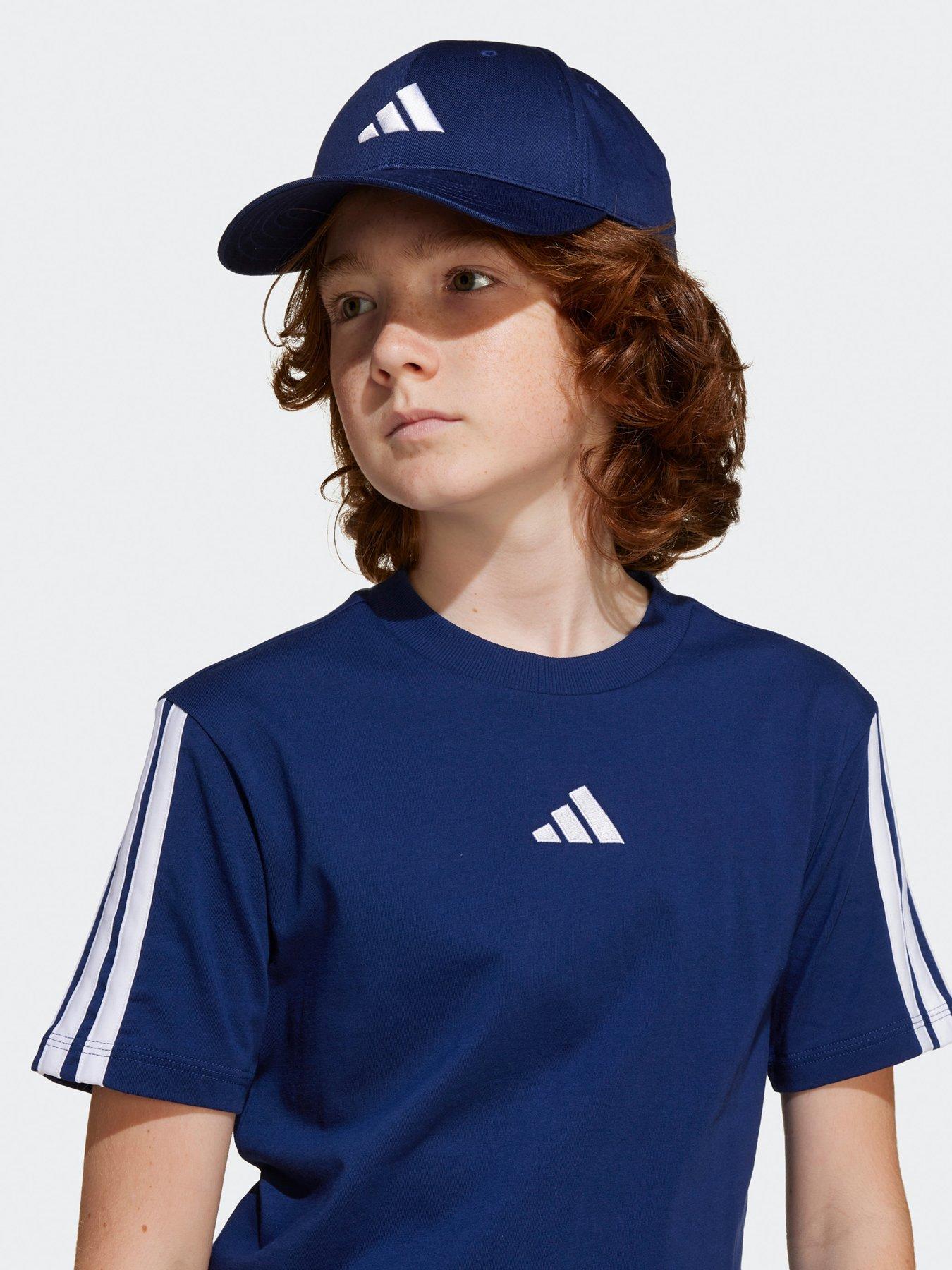  image of adidas-sportswear-junior-boys-essentials-t-shirt-blue