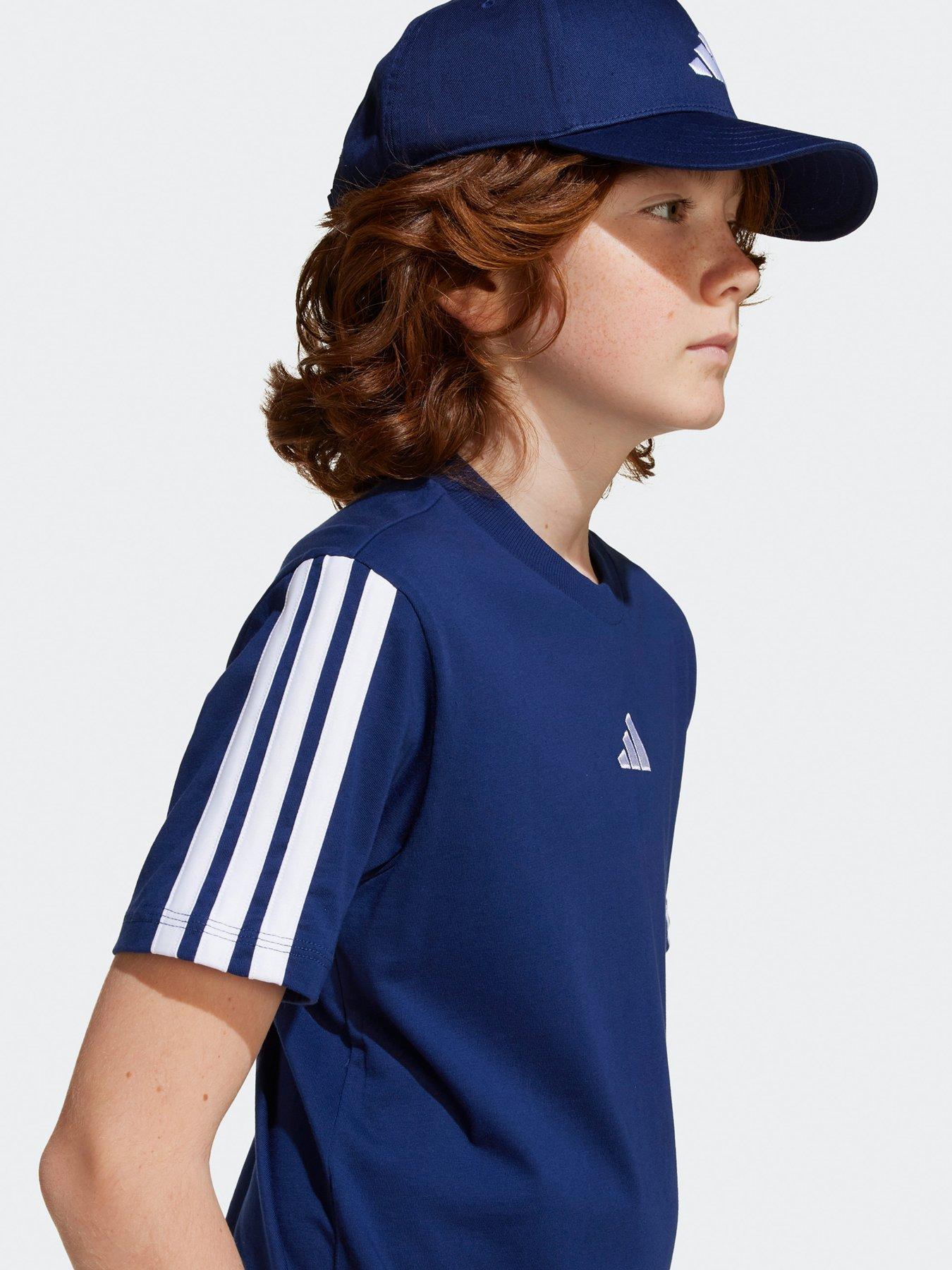  image of adidas-sportswear-junior-boys-essentials-t-shirt-blue