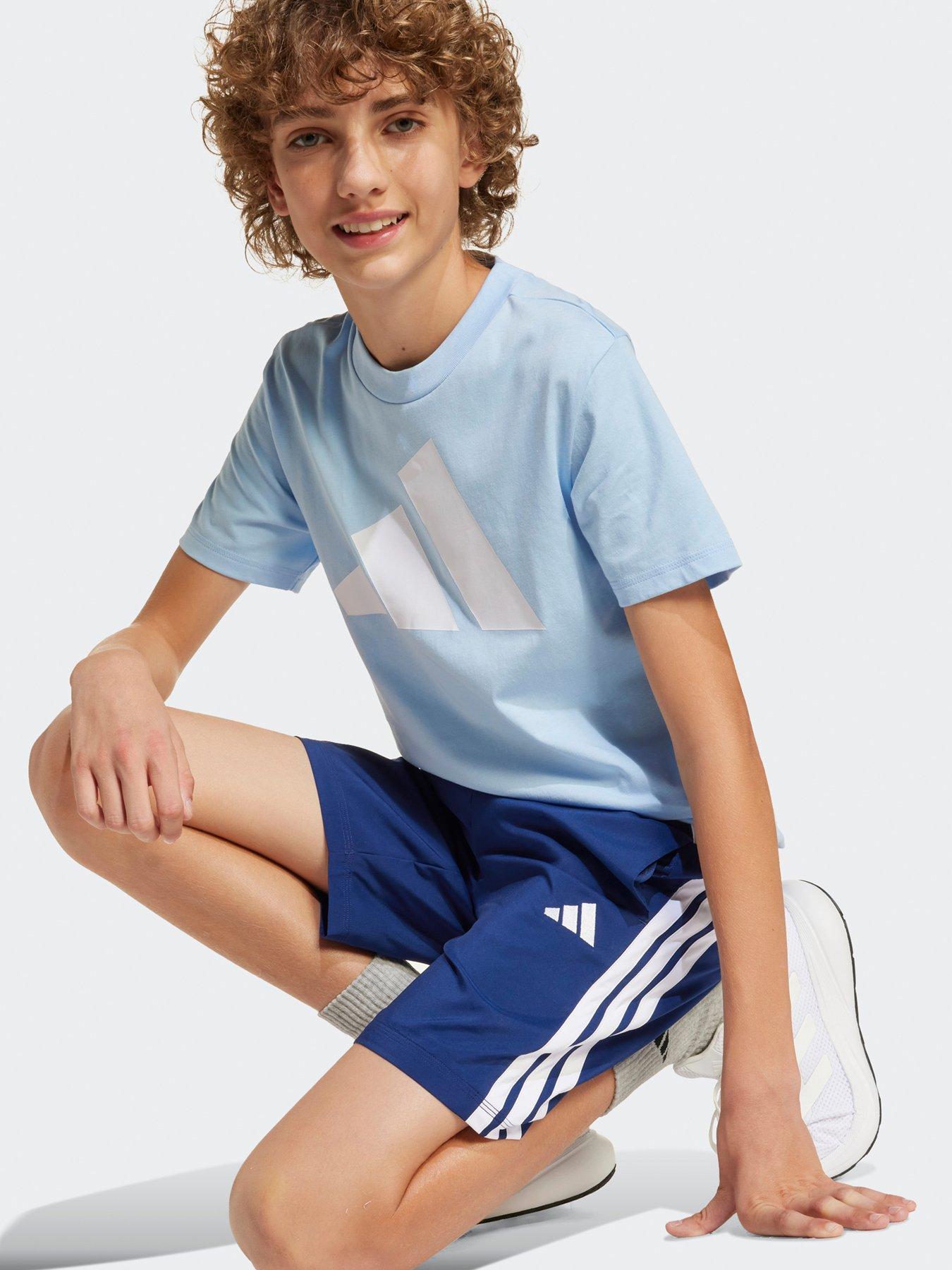 adidas-sportswear-junior-boys-essentials-climacool-shorts-blue