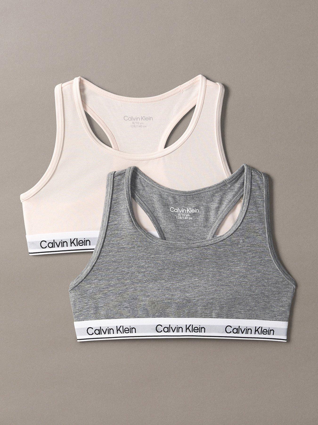 Image 1 of 1 of Calvin Klein Girls 2 Pack Modern Cotton Bralette - Multi