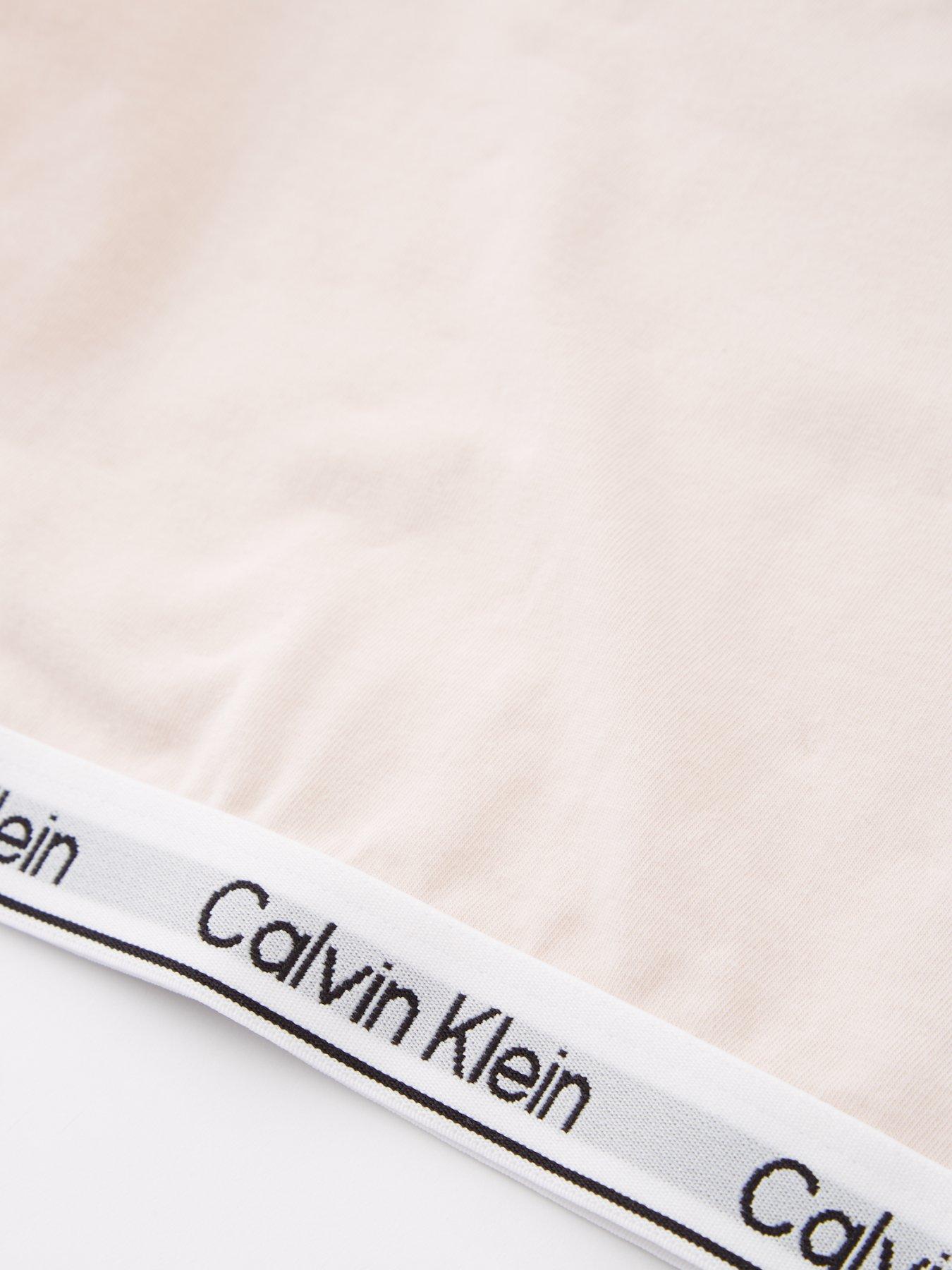  image of calvin-klein-girls-modern-cotton-knit-pyjama-set-pink