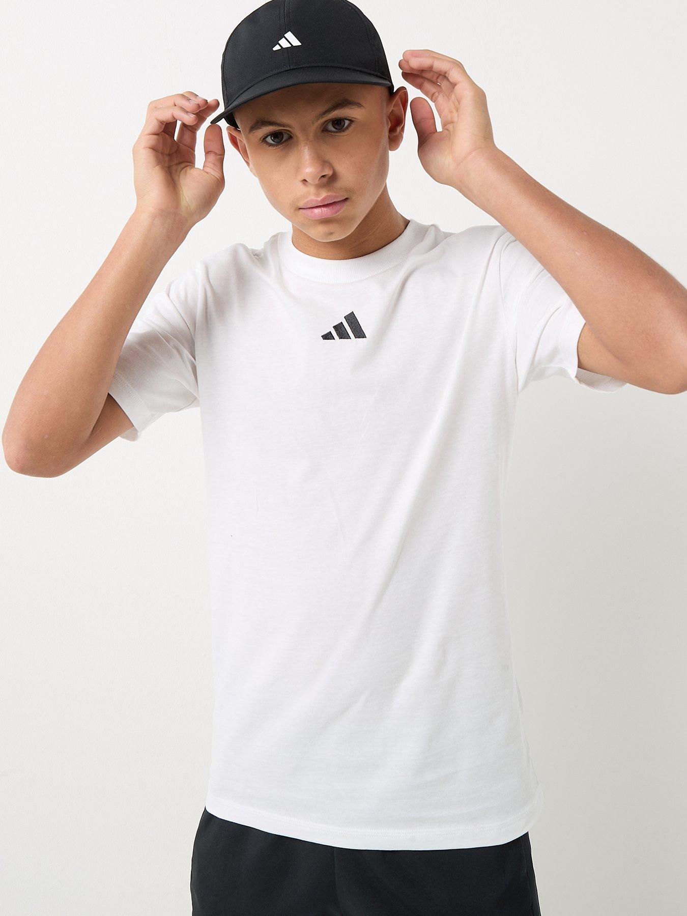 adidas Sportswear Junior Boys Essentials T-Shirt - White