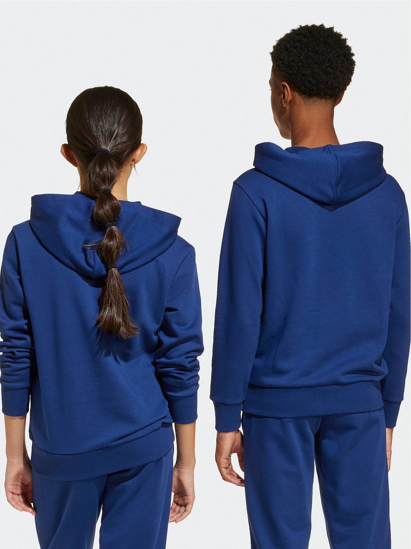  image of adidas-sportswear-junior-boys-essentials-hoodie-blue