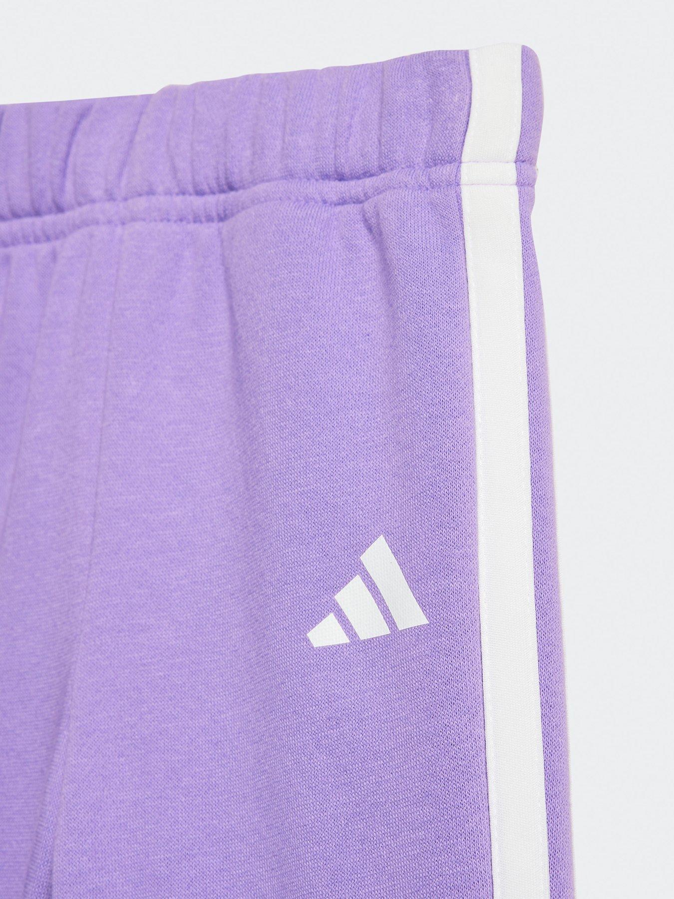  image of adidas-sportswear-infant-unisex-seasonal-essentials-tiberio-3-stripes-fleece-crew-set-pink