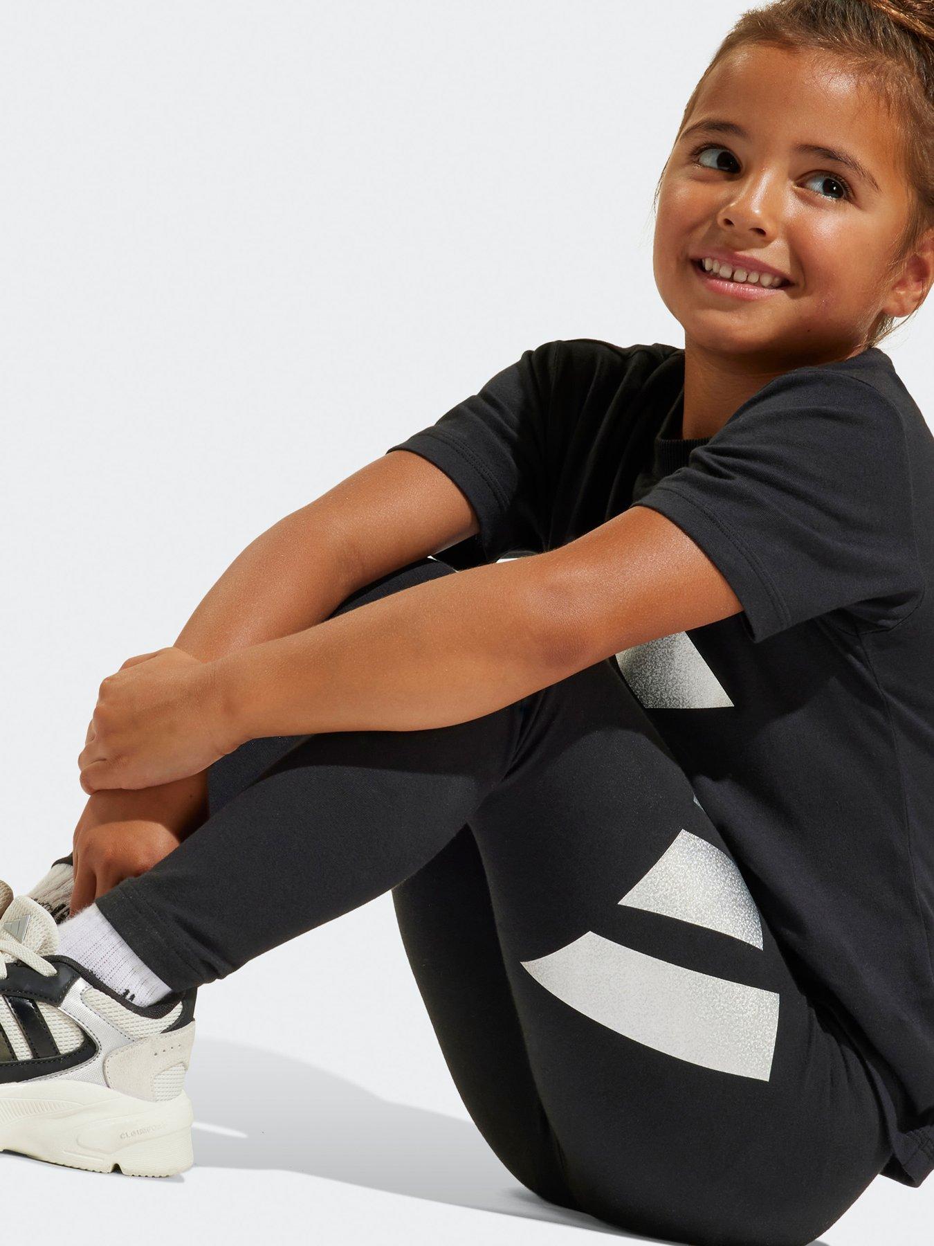  image of adidas-sportswear-kids-girls-seasonal-essentials-glam-cotton-set-black