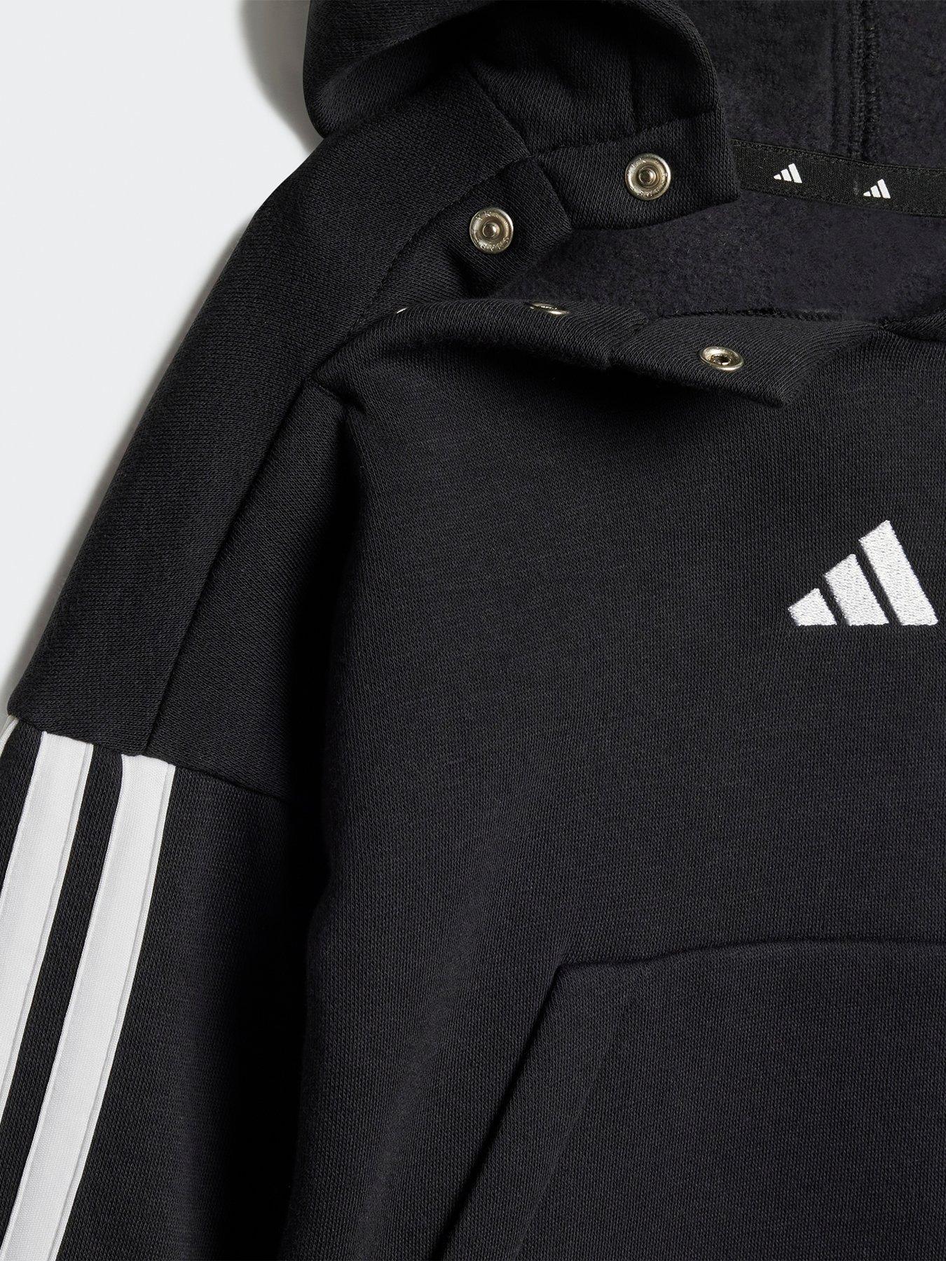  image of adidas-sportswear-infant-unisex-essentials-tracksuit-black