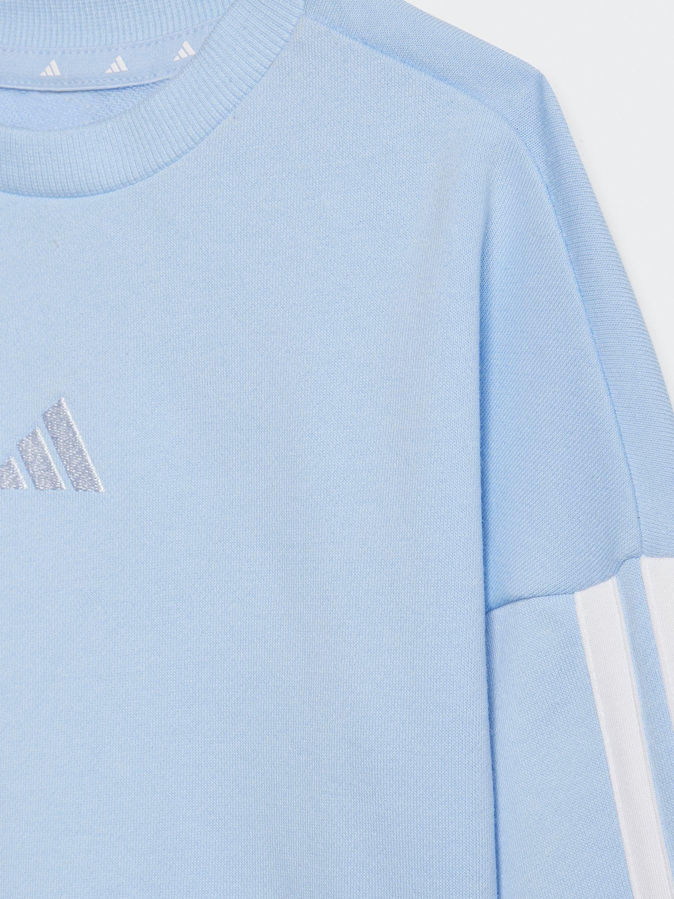  image of adidas-sportswear-infant-unisex-essentials-tracksuit-blue