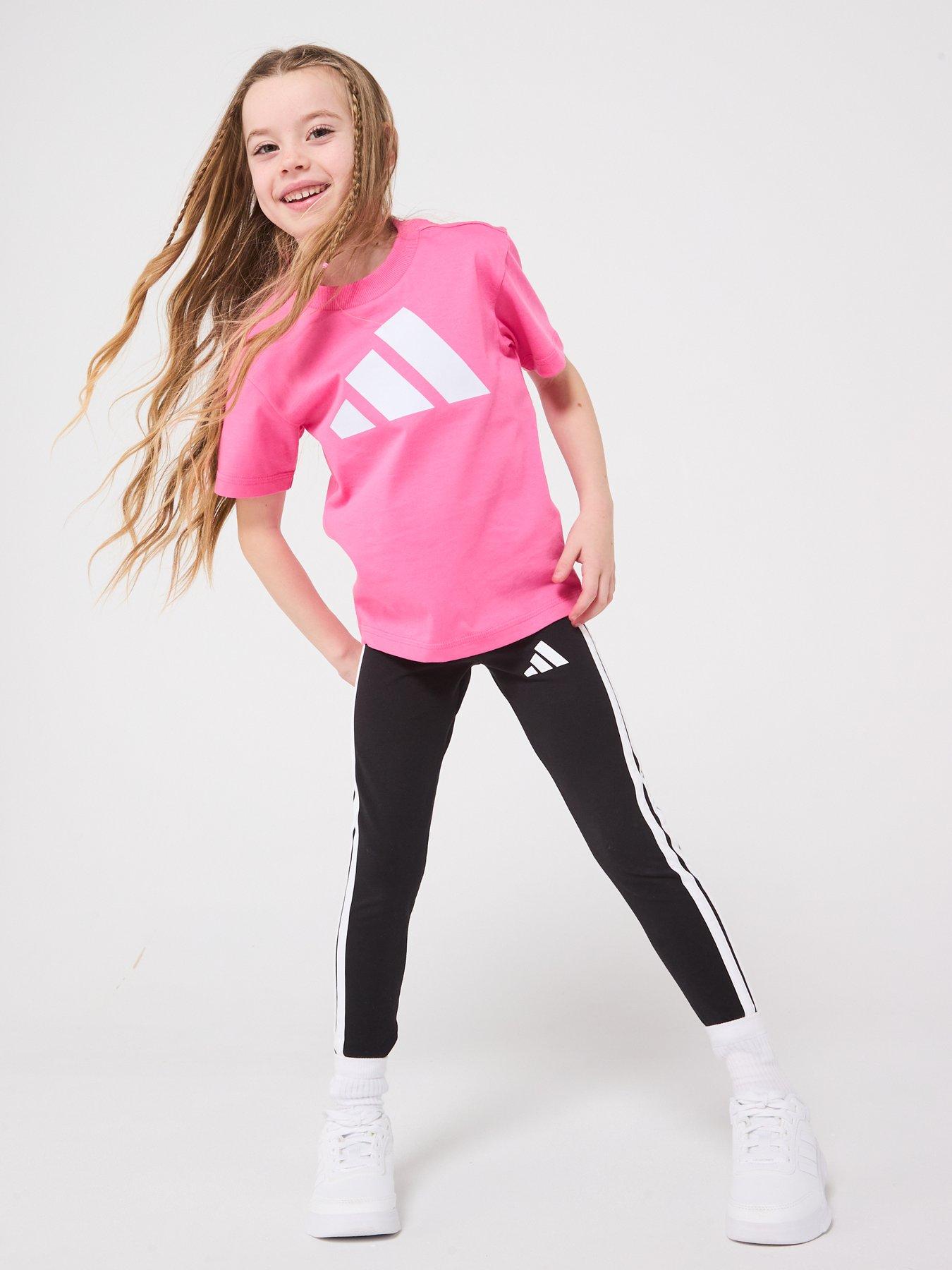 Image 3 of 5 of adidas Sportswear Kids Girls Essentials T-shirt - Pink