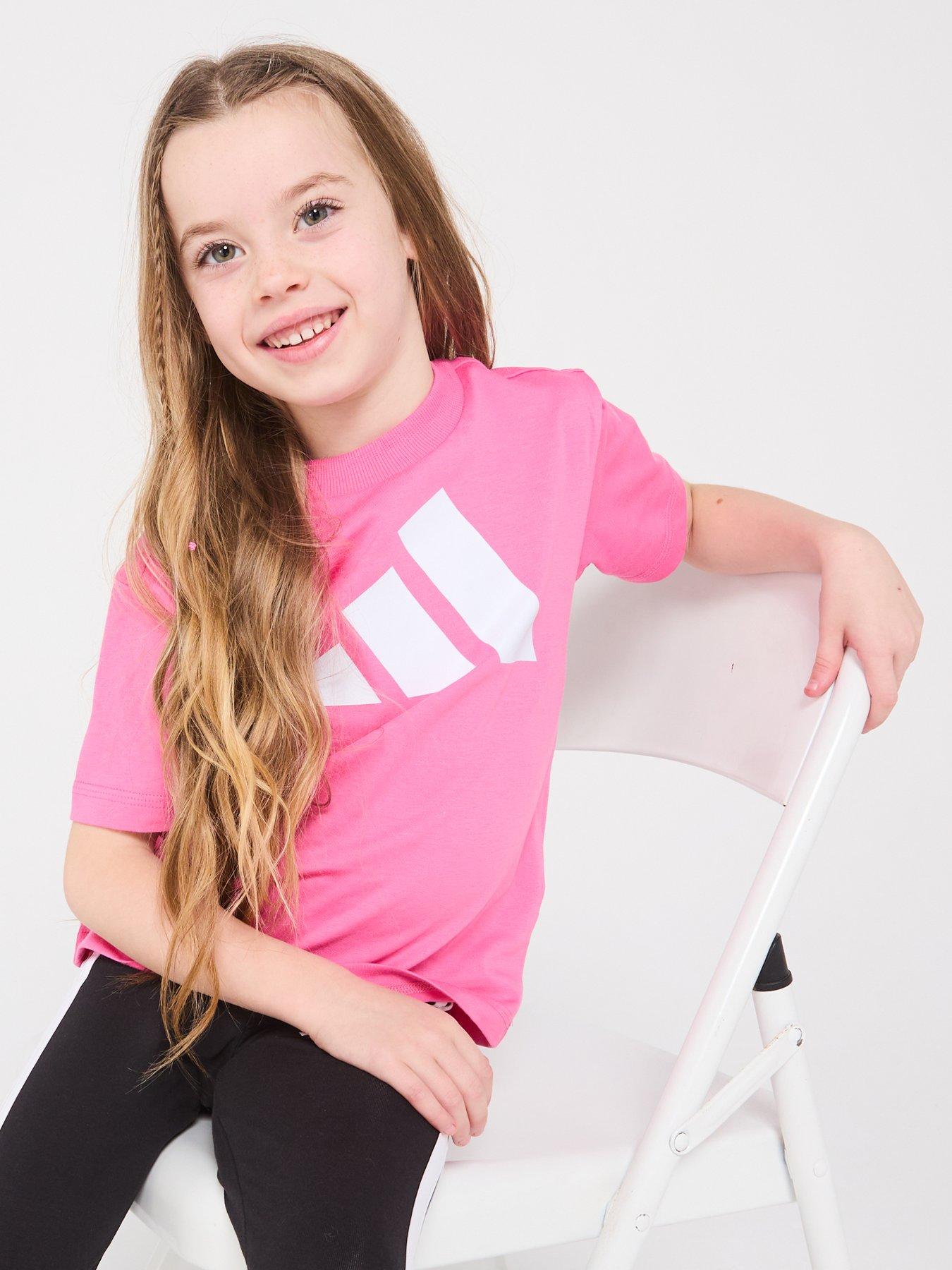 Image 5 of 5 of adidas Sportswear Kids Girls Essentials T-shirt - Pink
