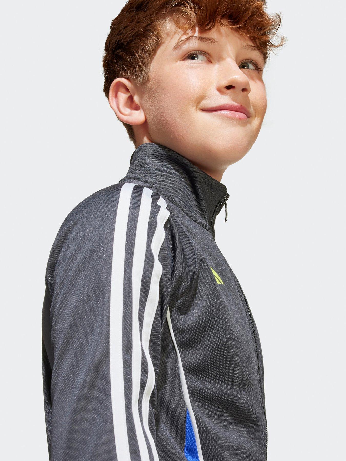  image of adidas-junior-messi-jacket--grey