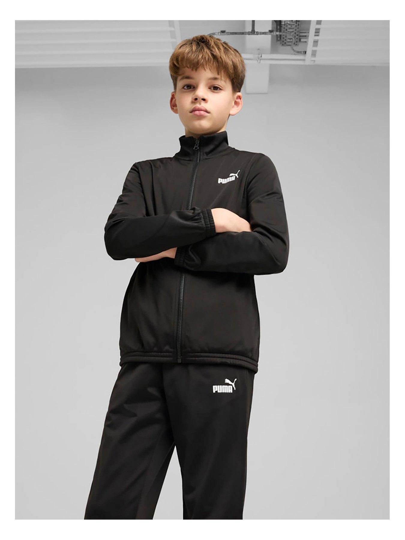  image of puma-junior-boys-tracksuit-black