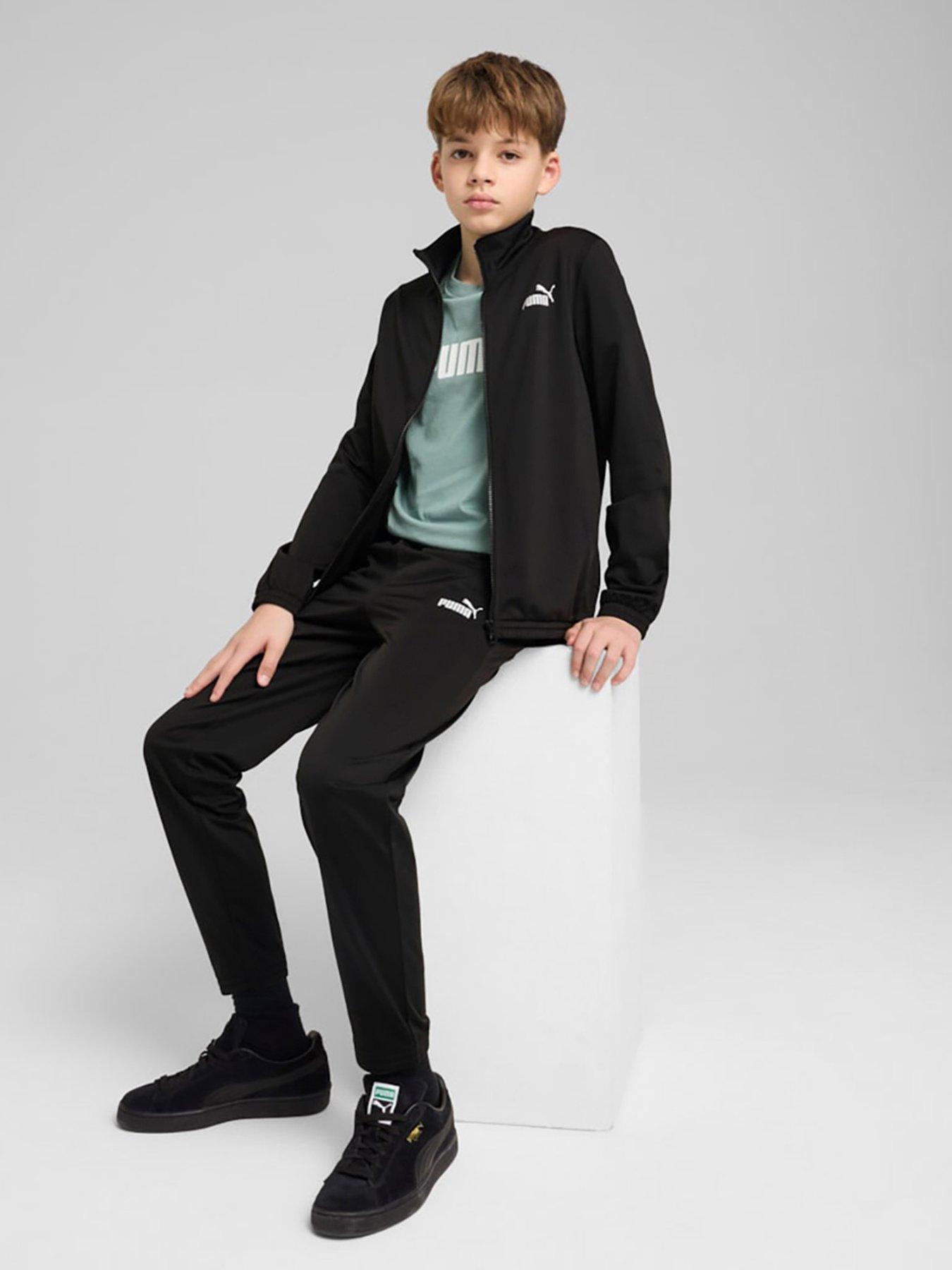  image of puma-junior-boys-tracksuit-black