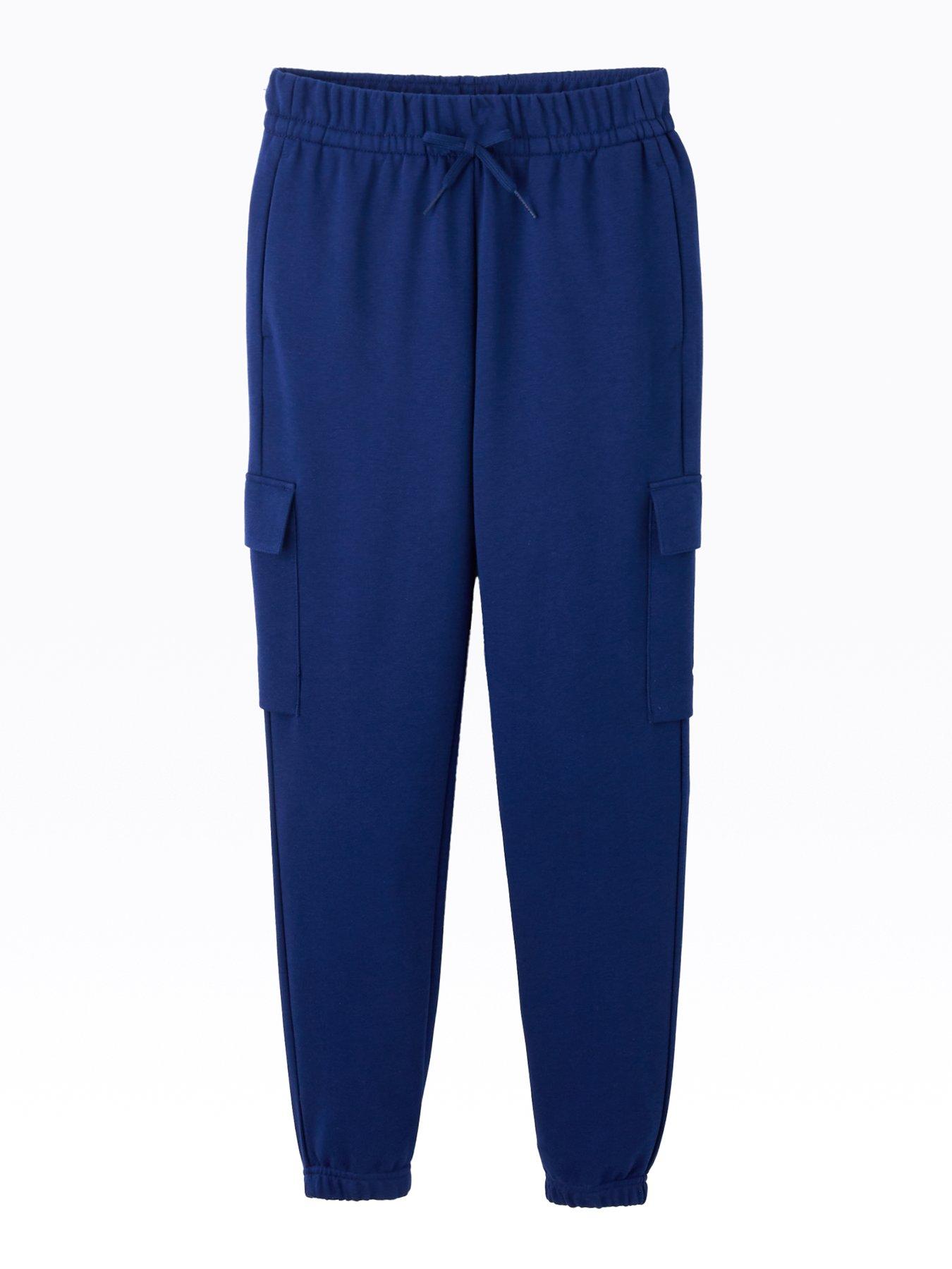 adidas-sportswear-junior-boys-essentials-cargo-joggers-blue