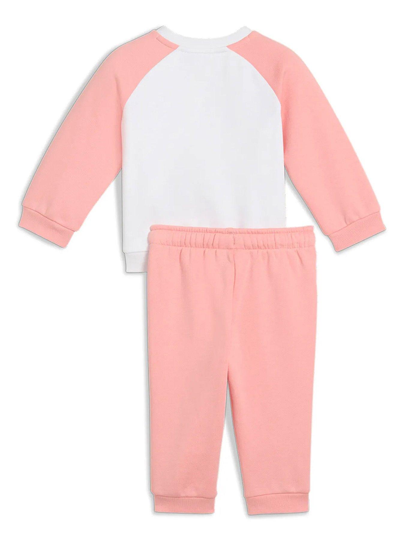  image of puma-toddler-girls-crew-neck-and-jogger-set-pink