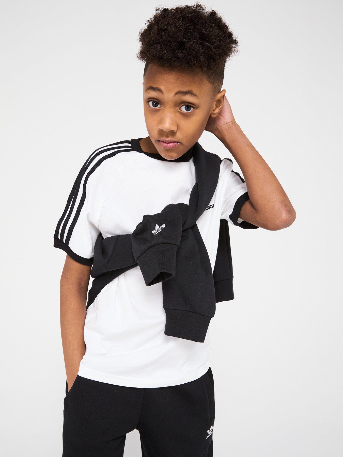 image of adidas-originals-junior-boys-adicolor-3-stripes-t-shirt-white
