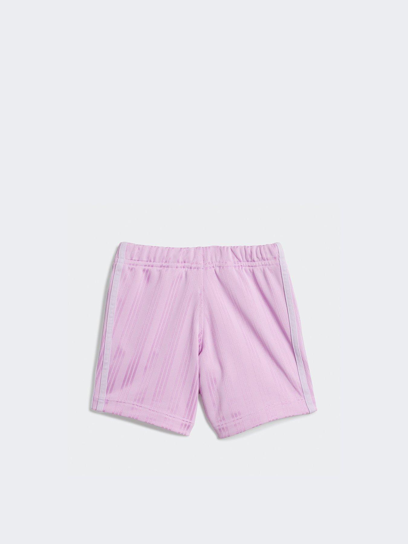  image of adidas-originals-infant-unisex-shorts-and-tee-set-purple