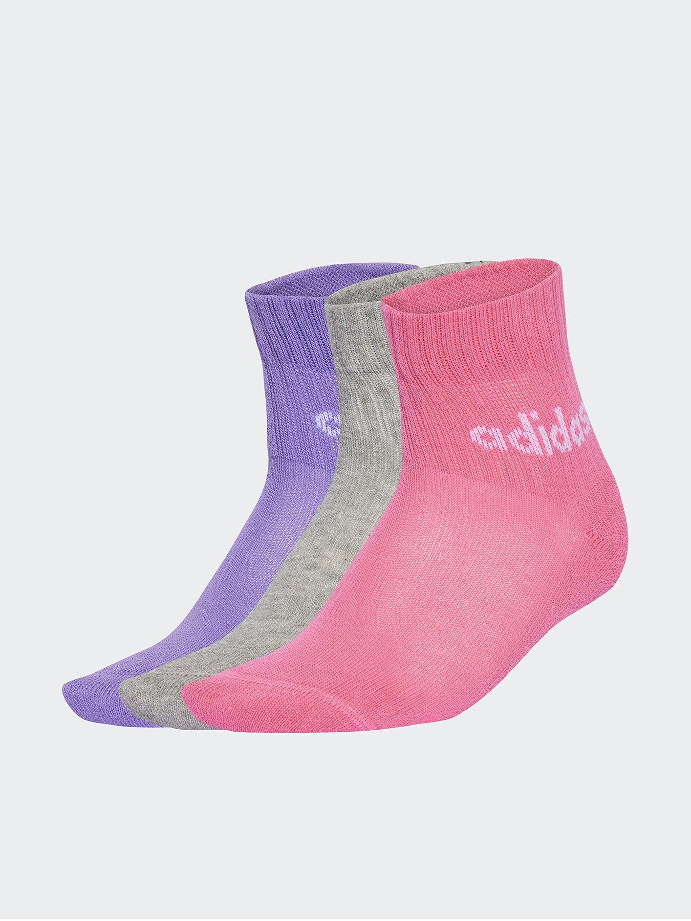 adidas-kids-unisex-linear-ankle-socks-5-pairs-pink