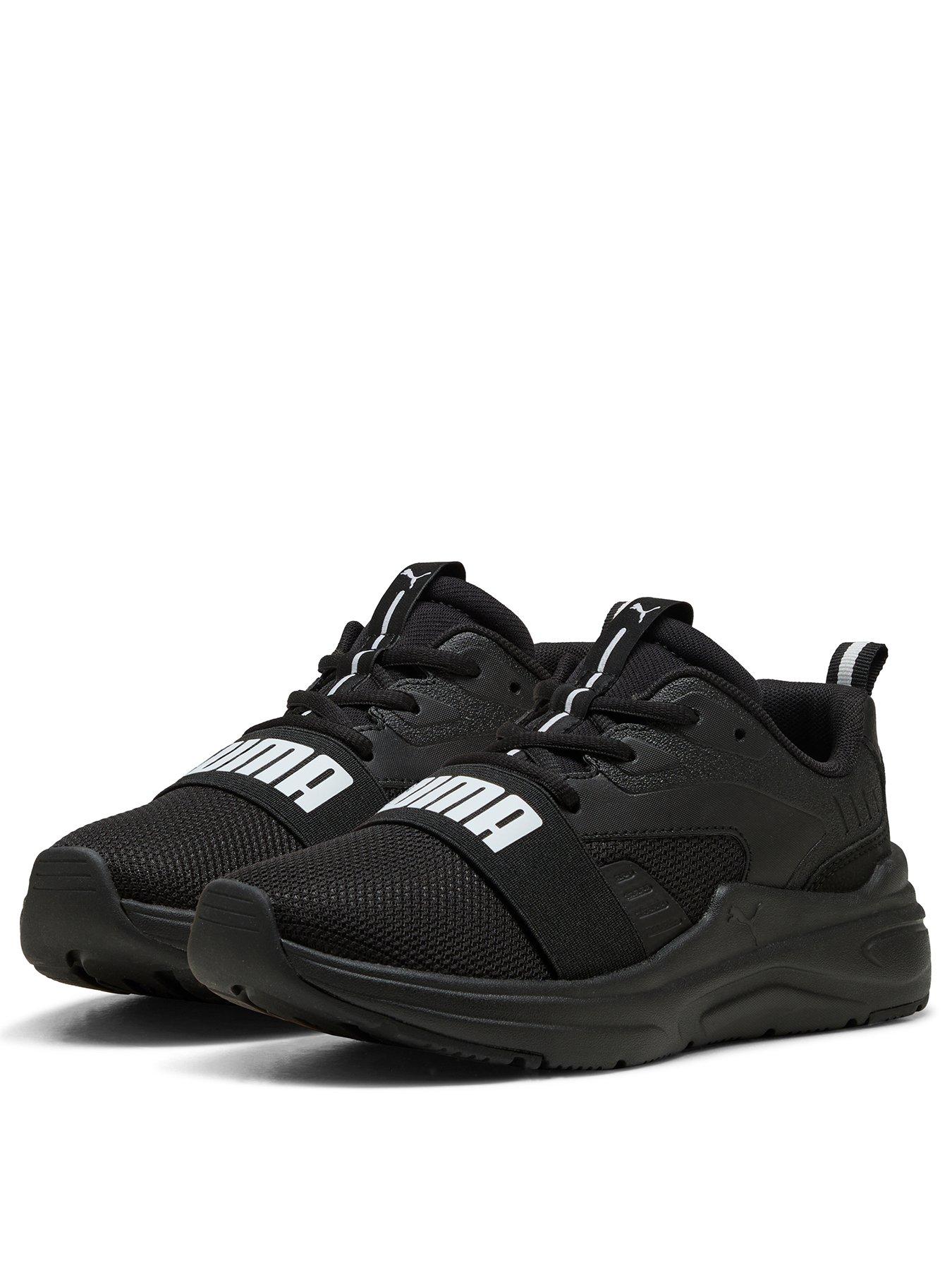  image of puma-junior-unisex-softride-wired-2-trainers-black
