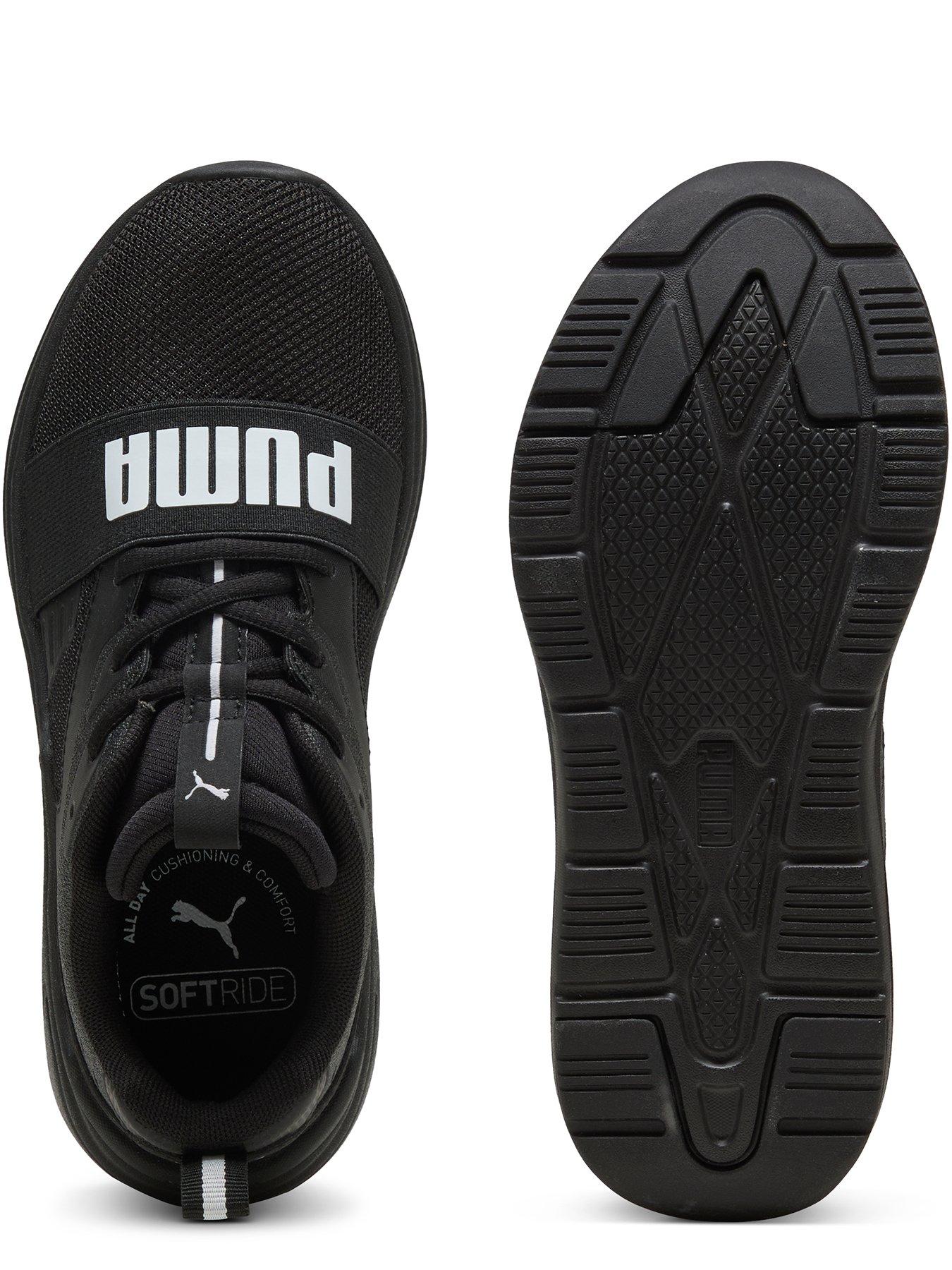  image of puma-junior-unisex-softride-wired-2-trainers-black
