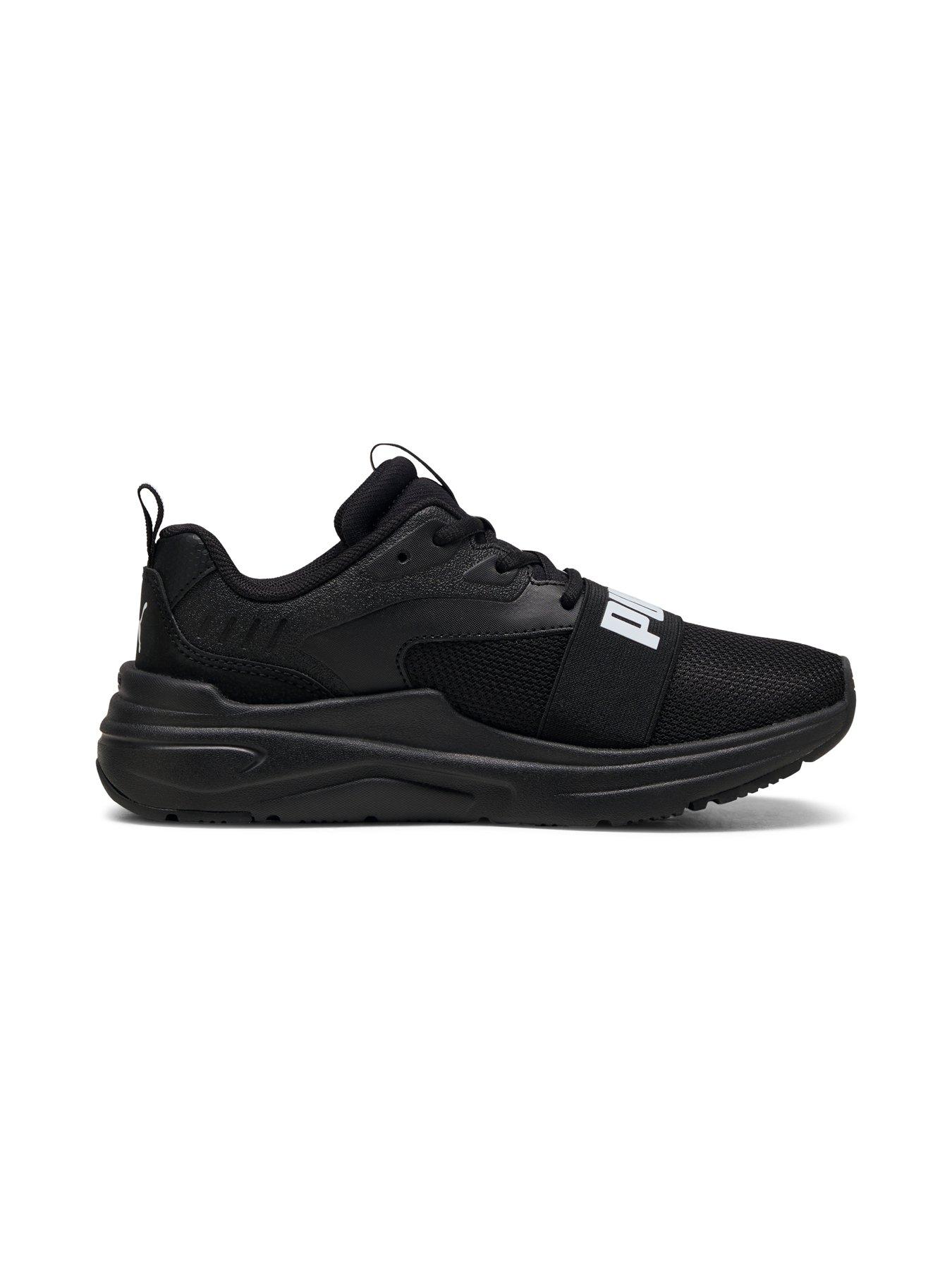  image of puma-junior-unisex-softride-wired-2-trainers-black