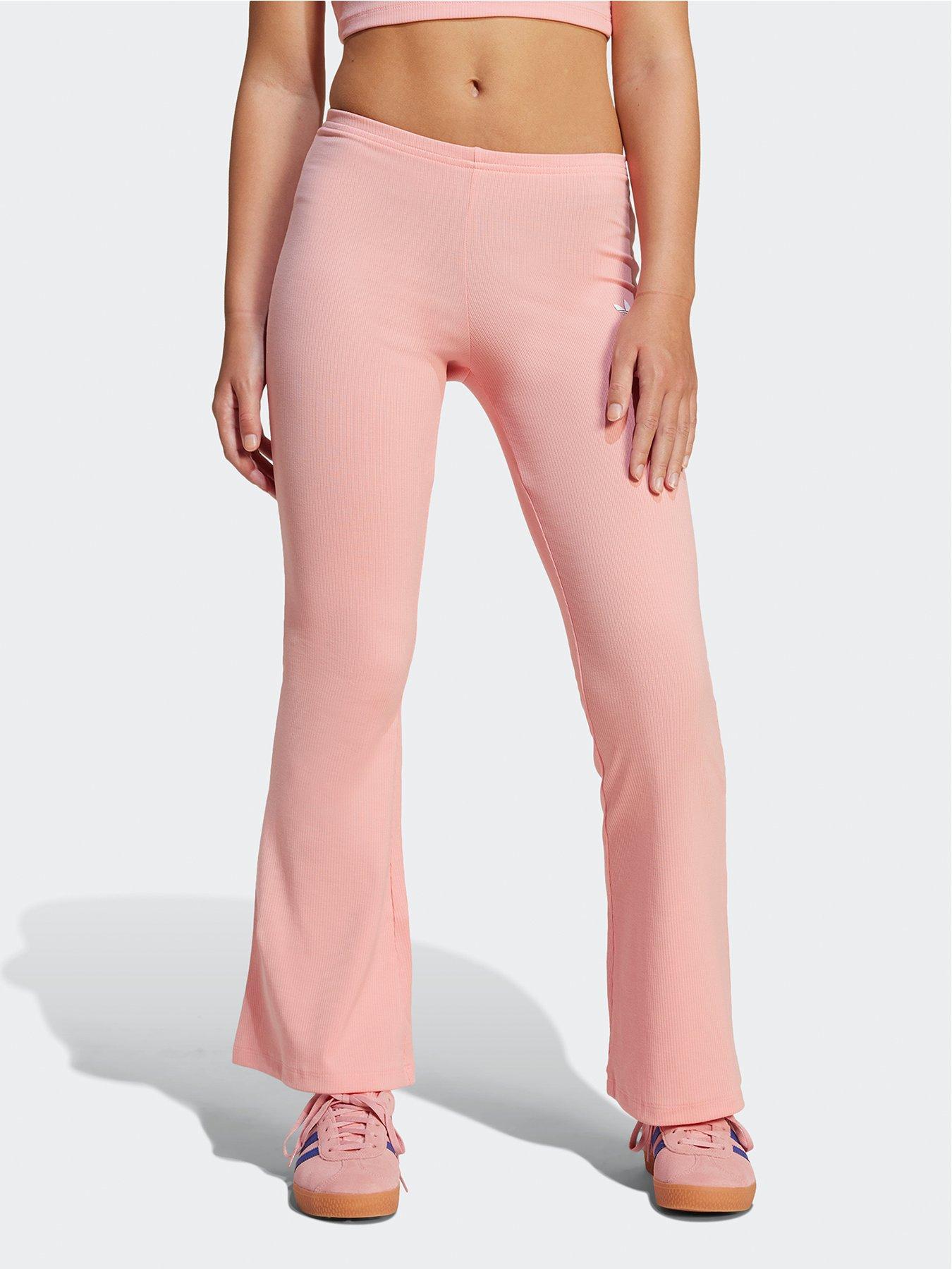 adidas-originals-junior-girls-ribbed-flared-pants-pink