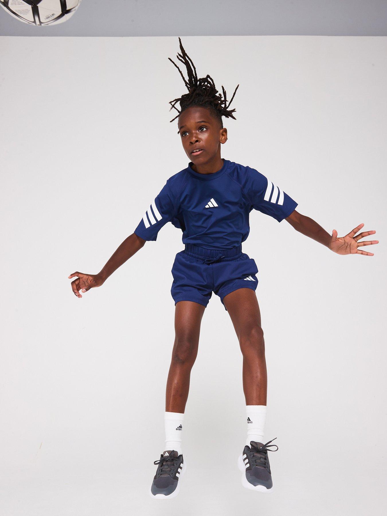 adidas-sportswear-junior-boys-essentials-climacool-shorts-blue