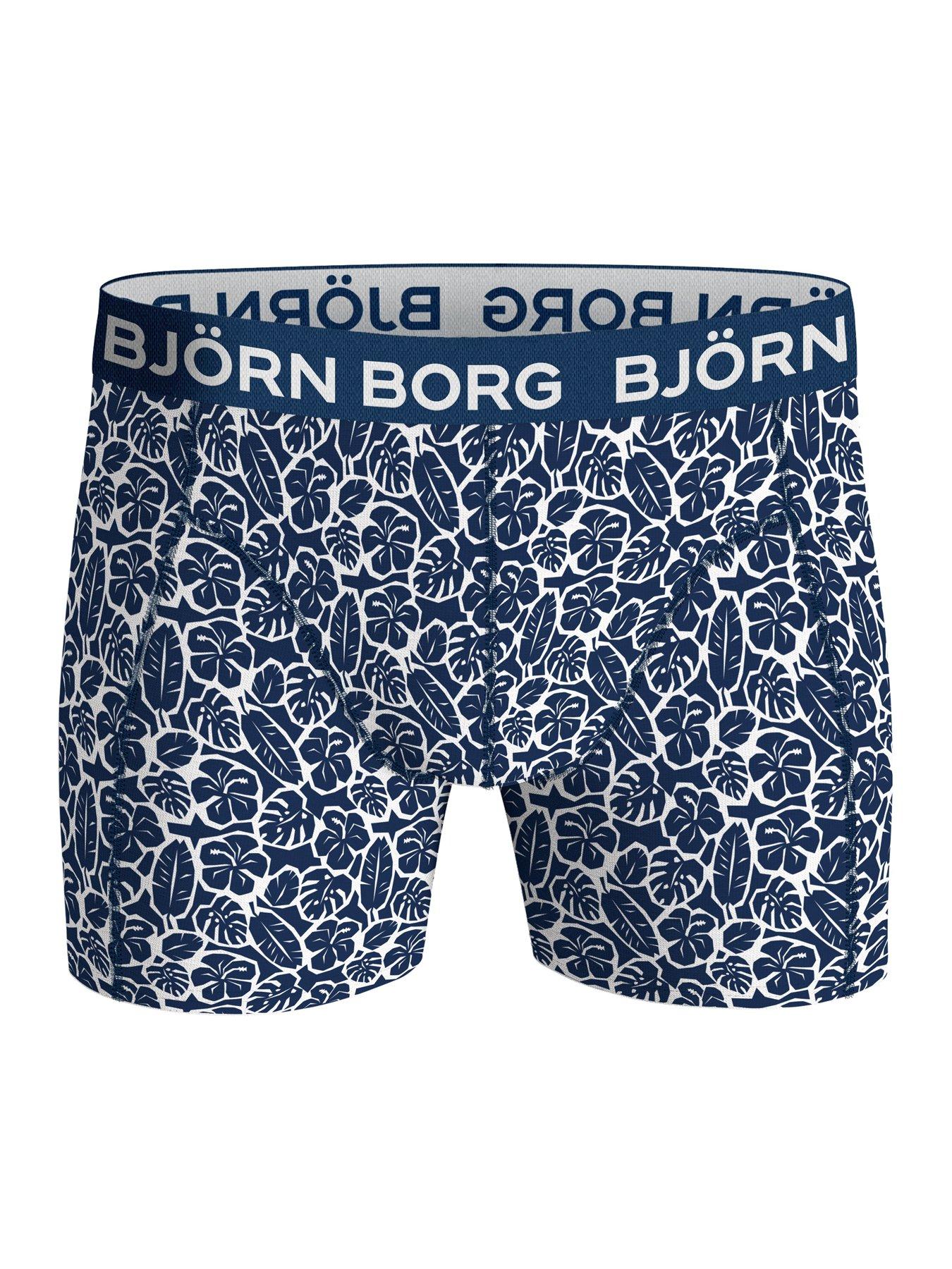  image of bjorn-borg-3-pack-of-cotton-stretch-boxers-blue