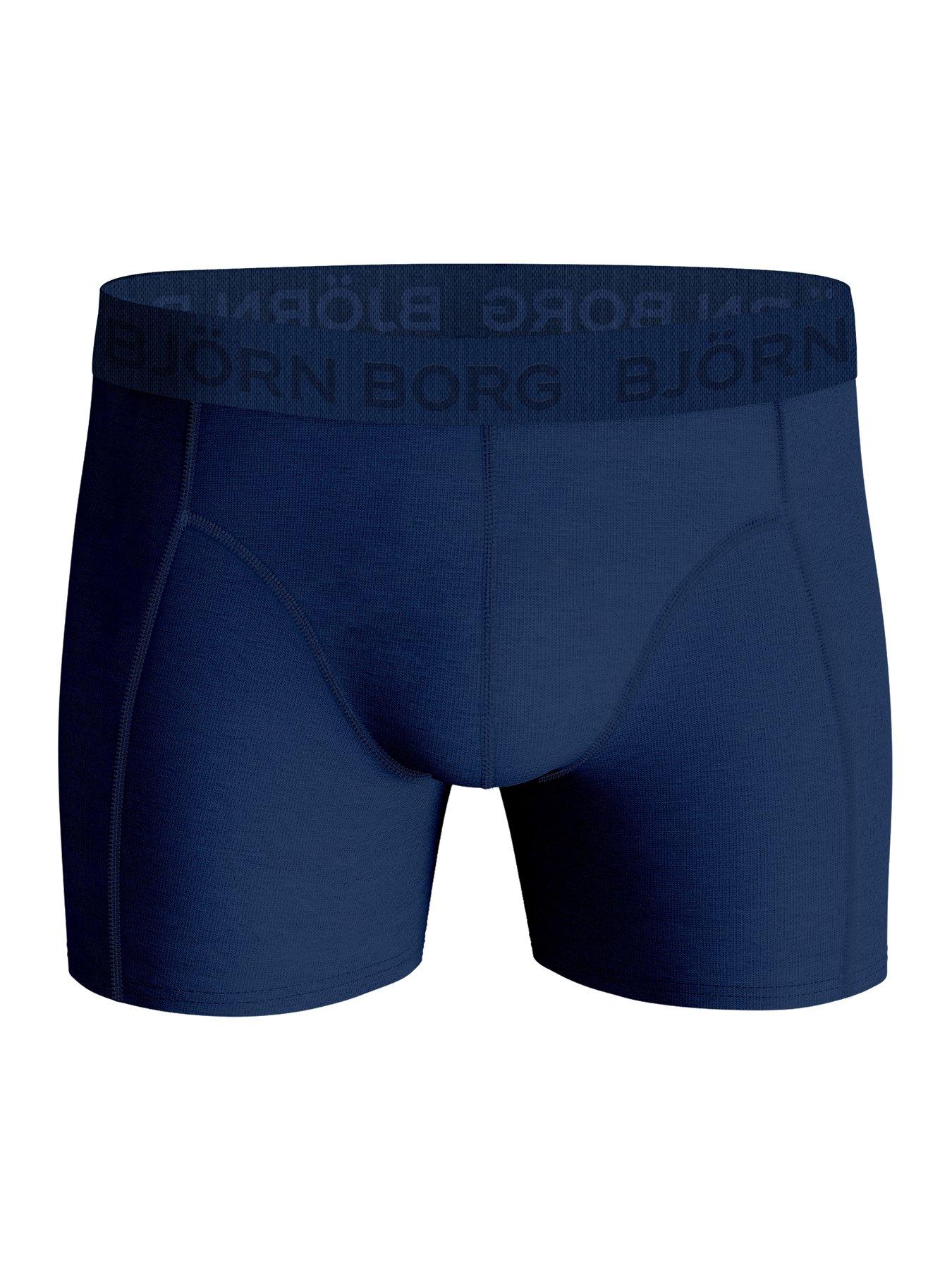  image of bjorn-borg-3-pack-of-cotton-stretch-boxers-blue