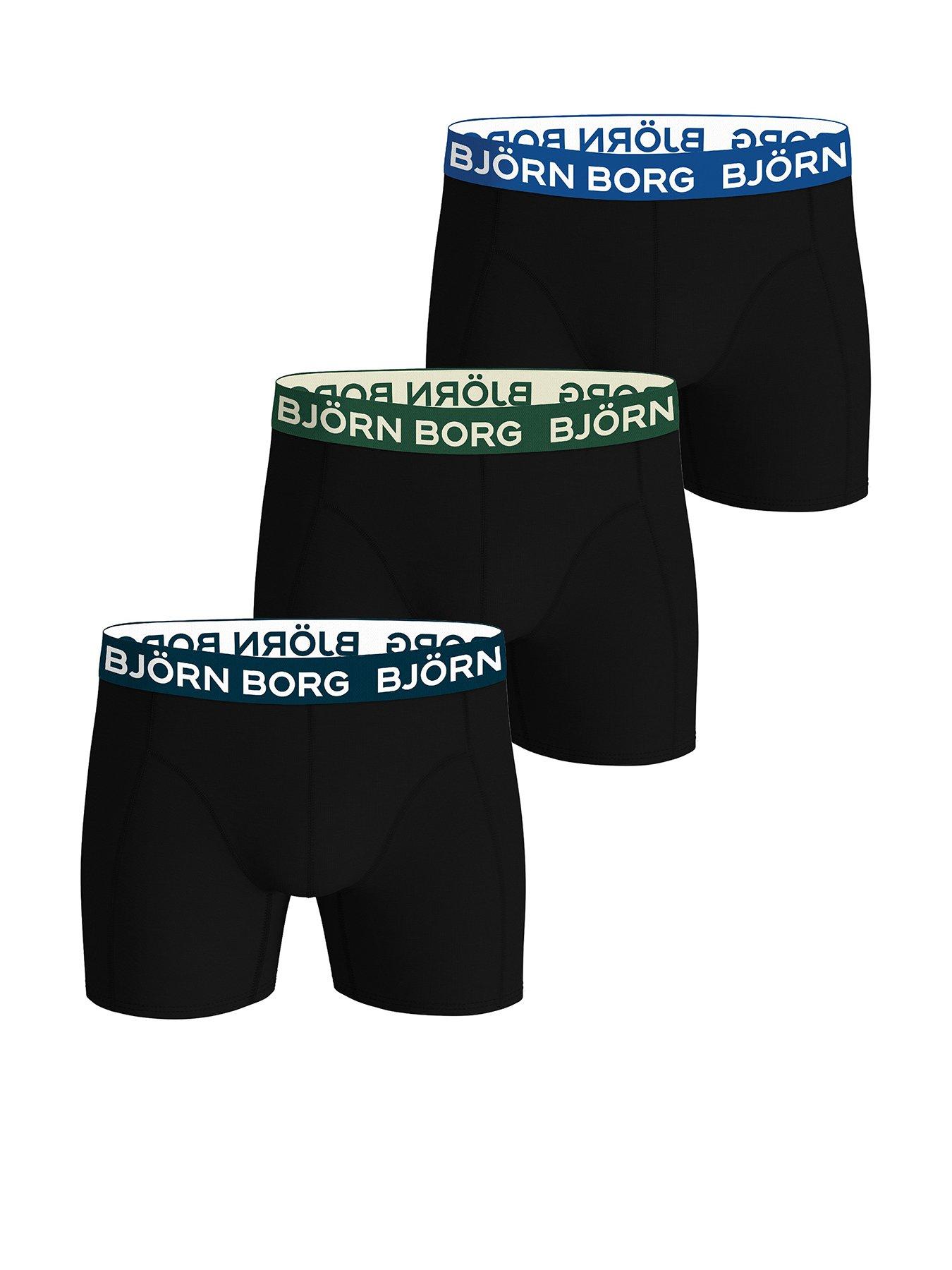  image of bjorn-borg-3-pack-of-cotton-stretch-boxers-black
