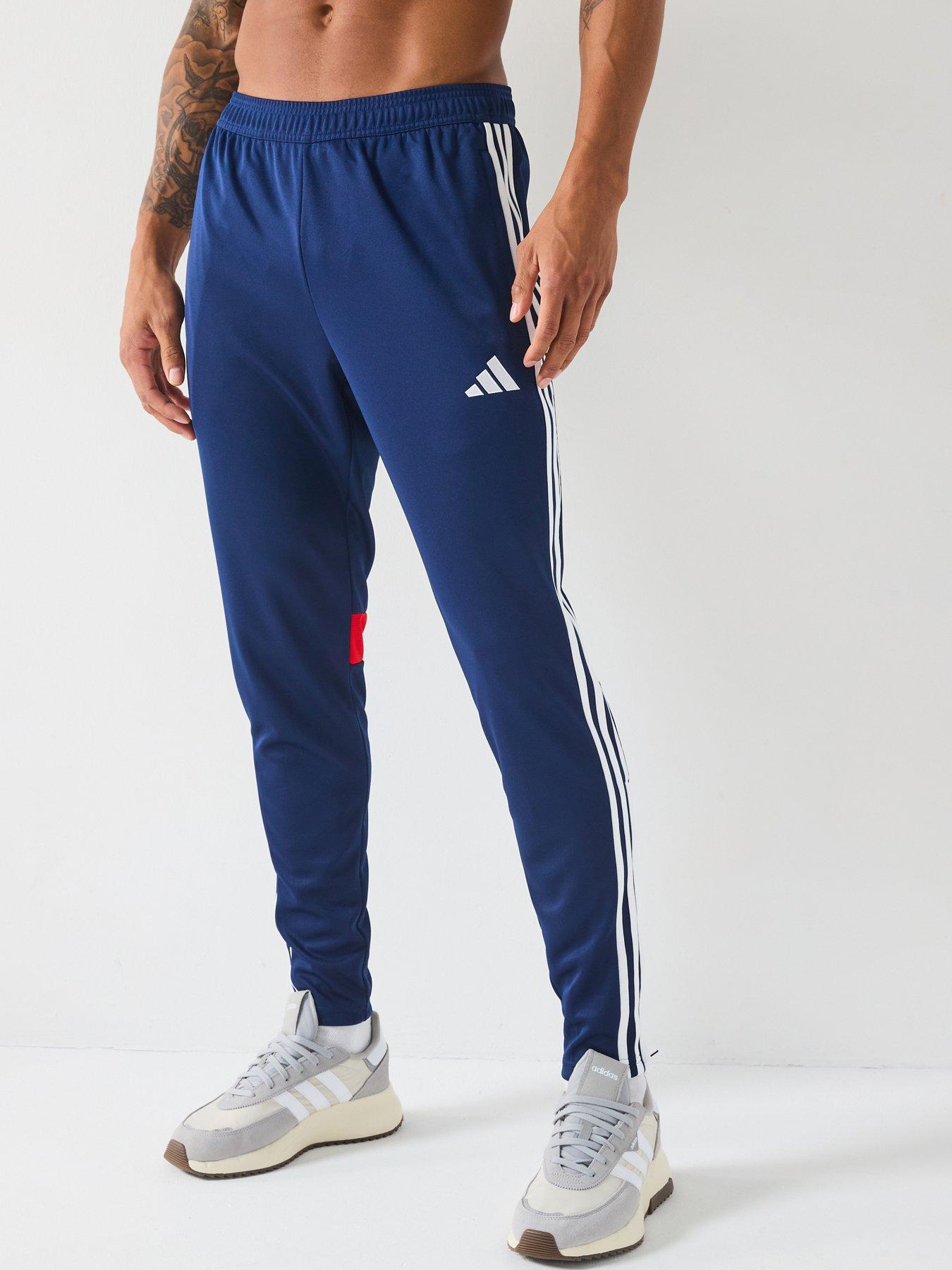 adidas Mens Tiro Essentials Pant - Navy/red